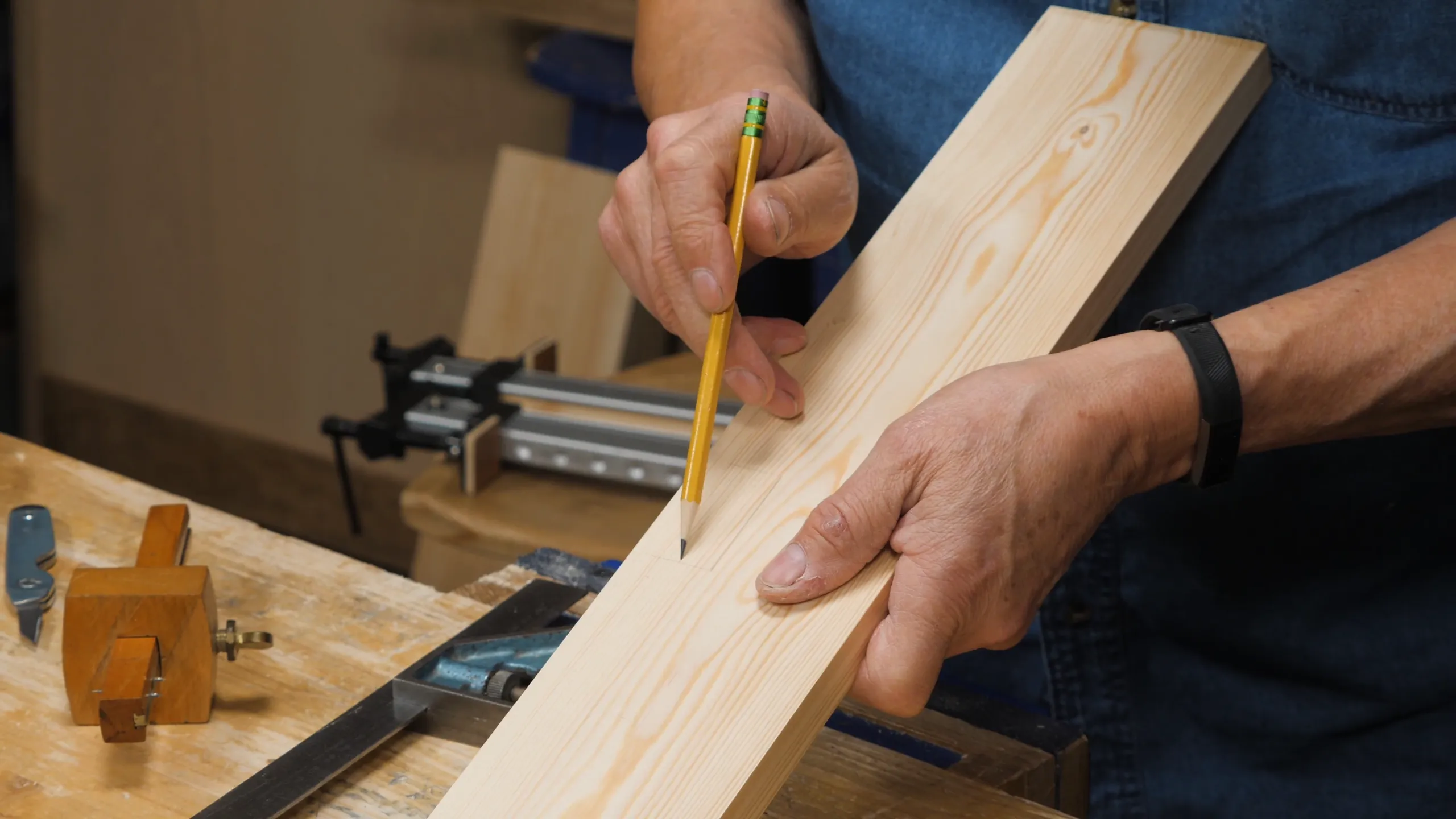 Run your gauge lines as before, and highlight with a pencil if hard to see