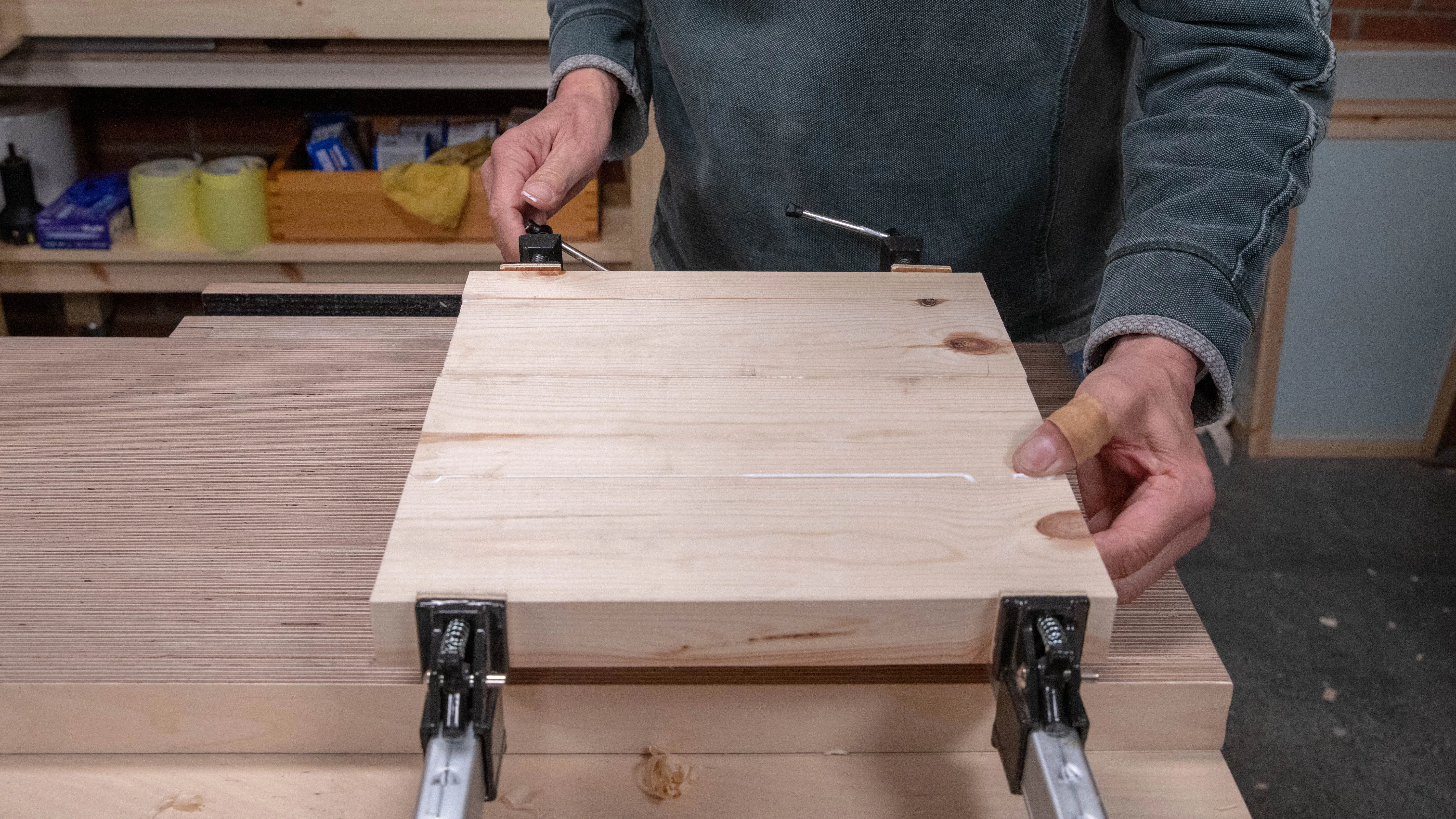 Tighten the clamps gradually and counter any slippin
