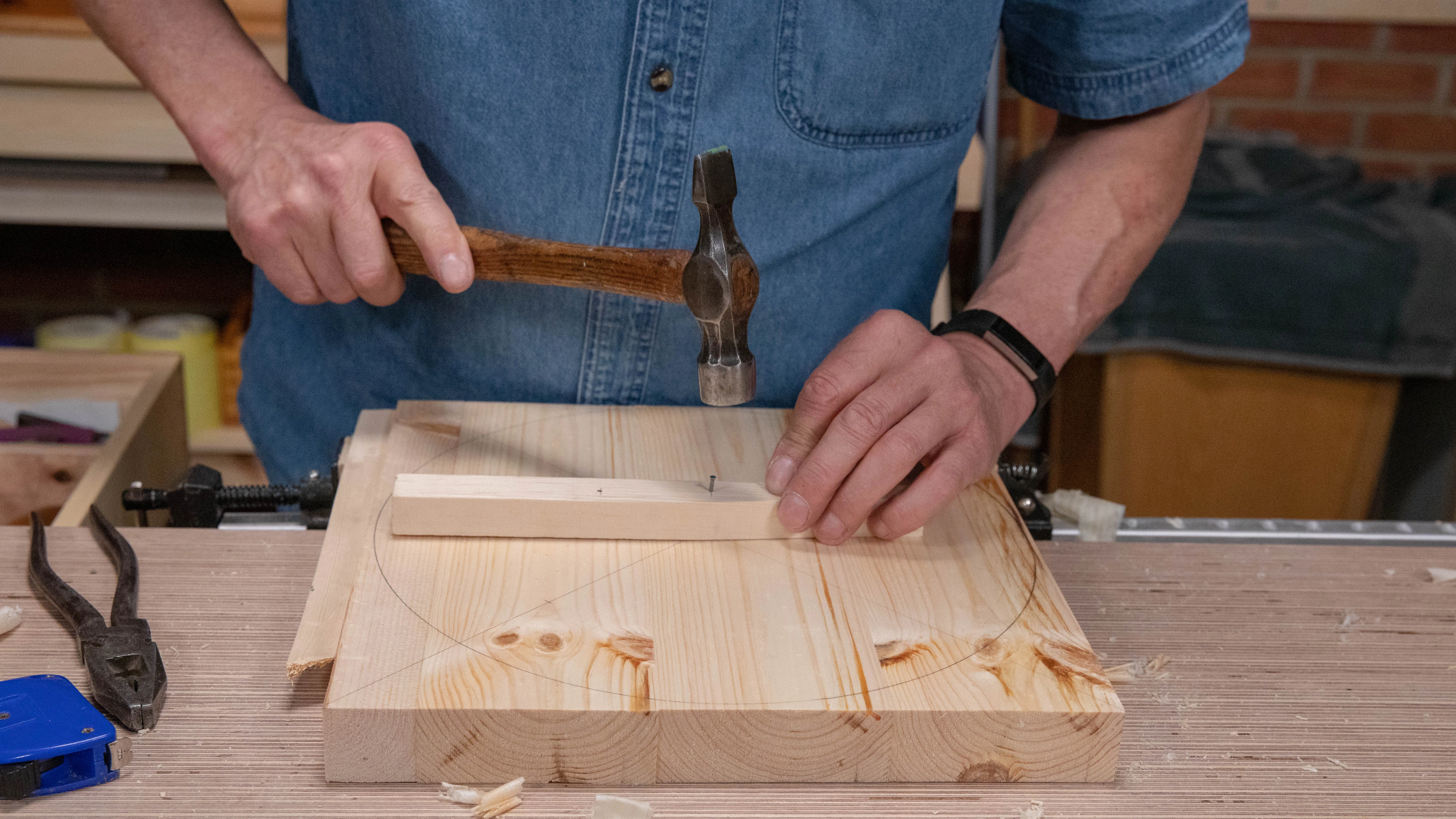 Drive the hole in again for a smaller radius