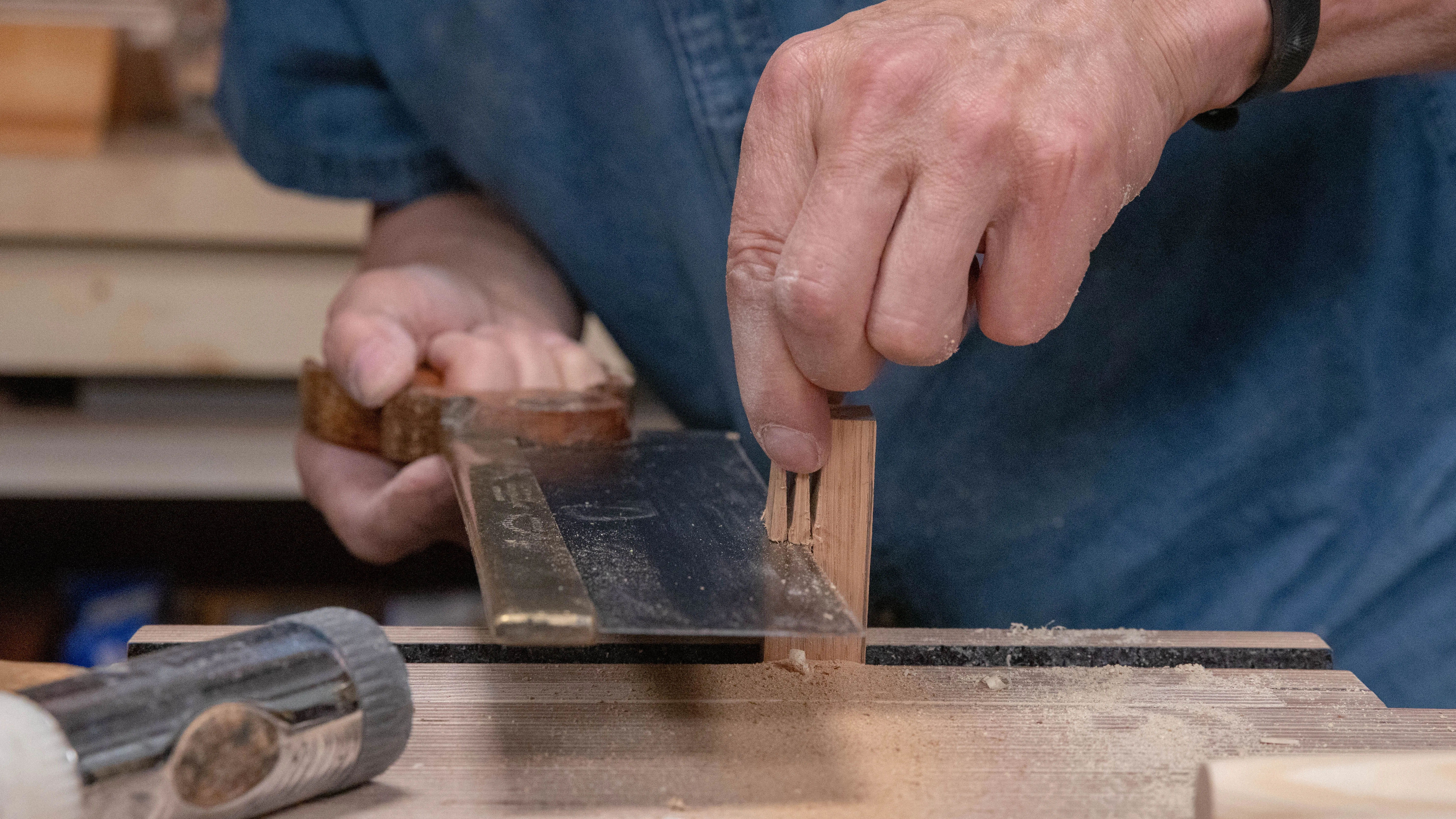 Cross cut the ones 'pointing up'