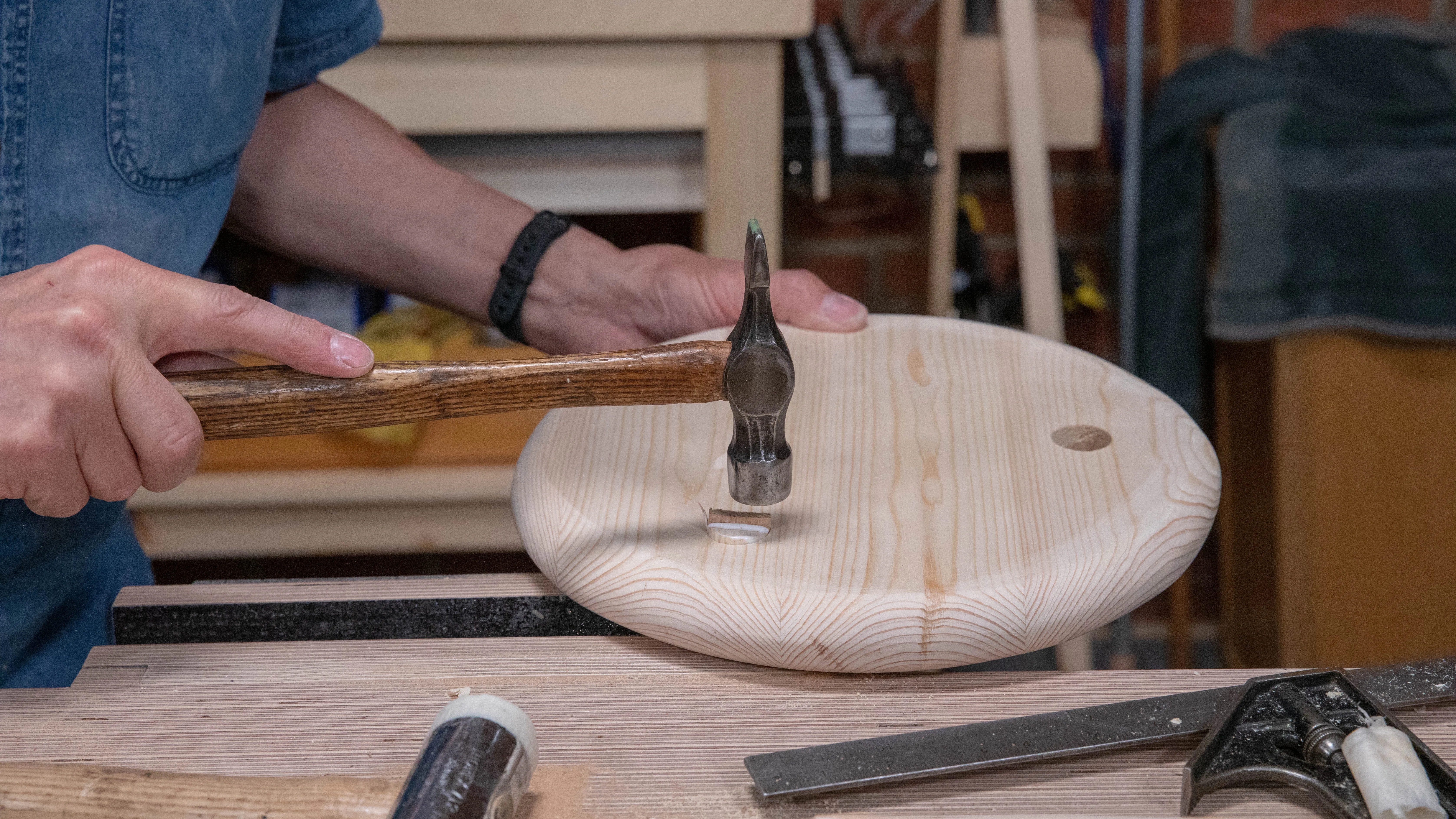 Keep going until you hear the 'thud'