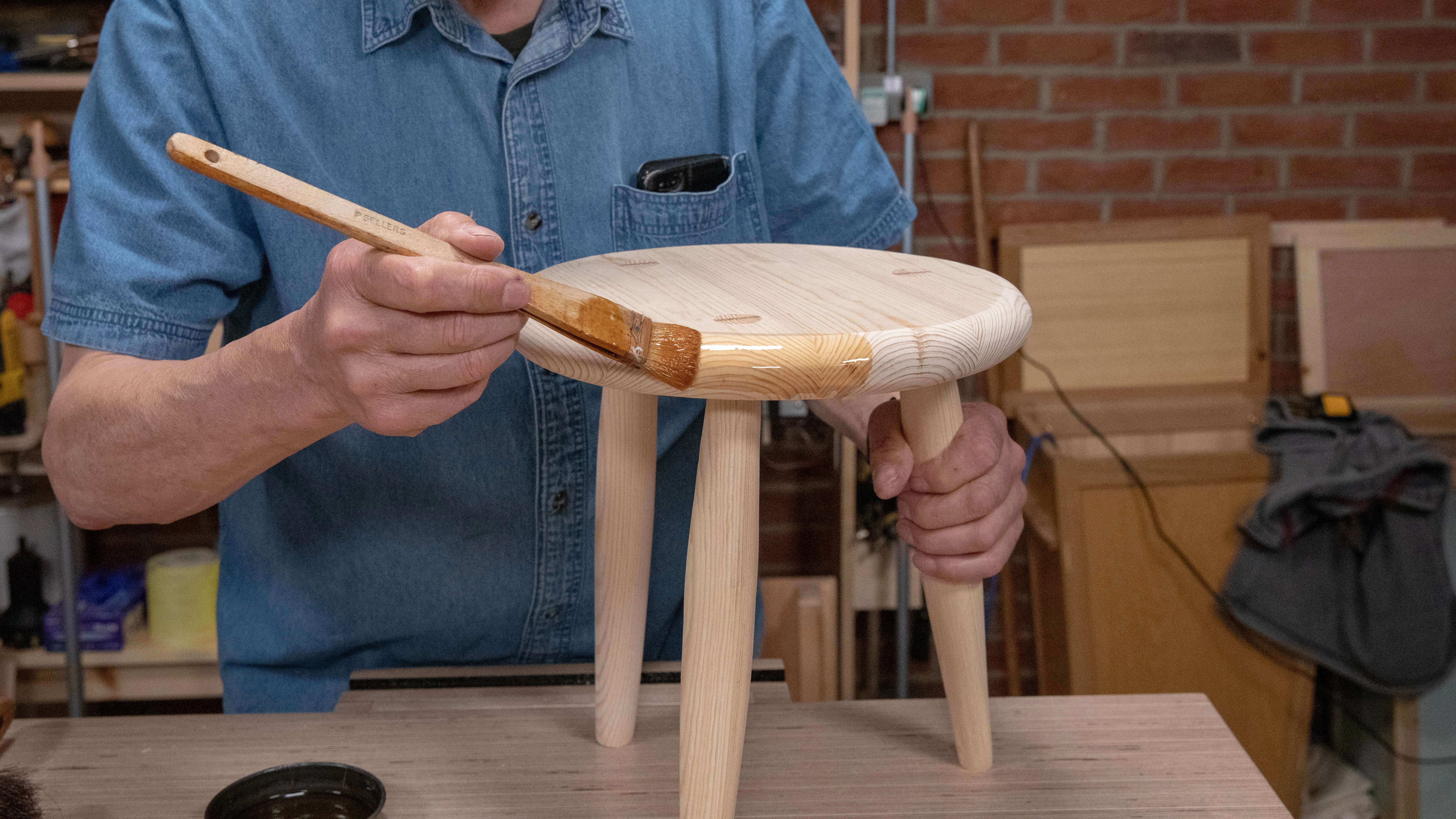 Start with the end grain as it absorbs more readily