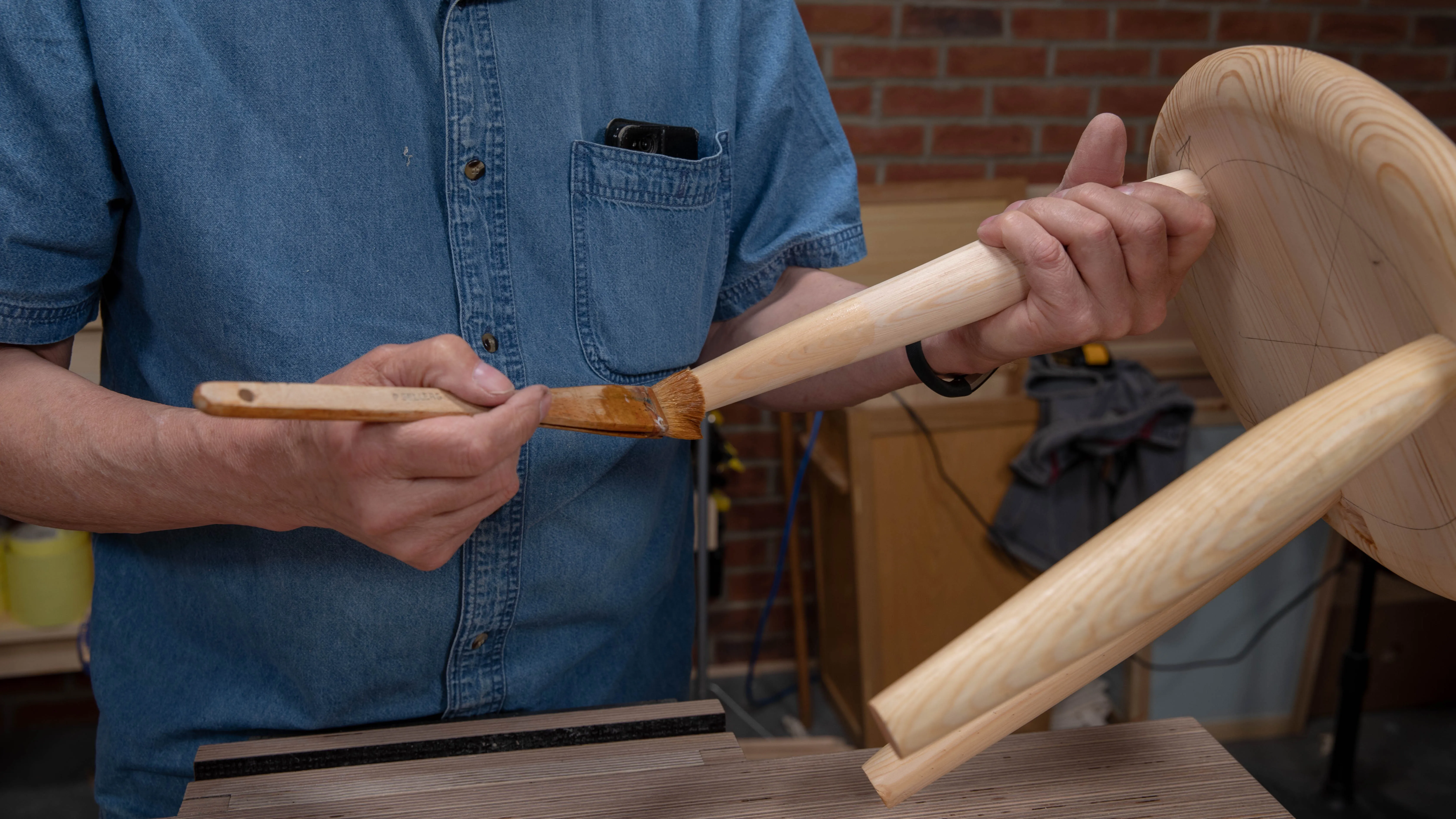 Coat the end of the legs before you put the stool down to get the rest