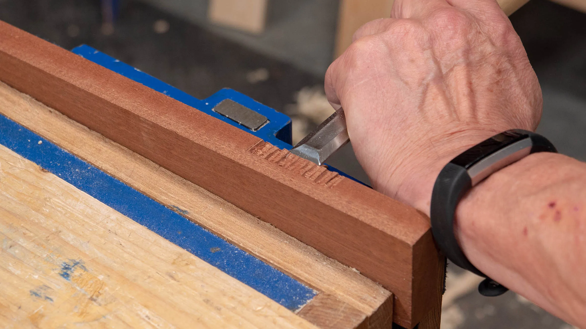 Pare cut away the waste material