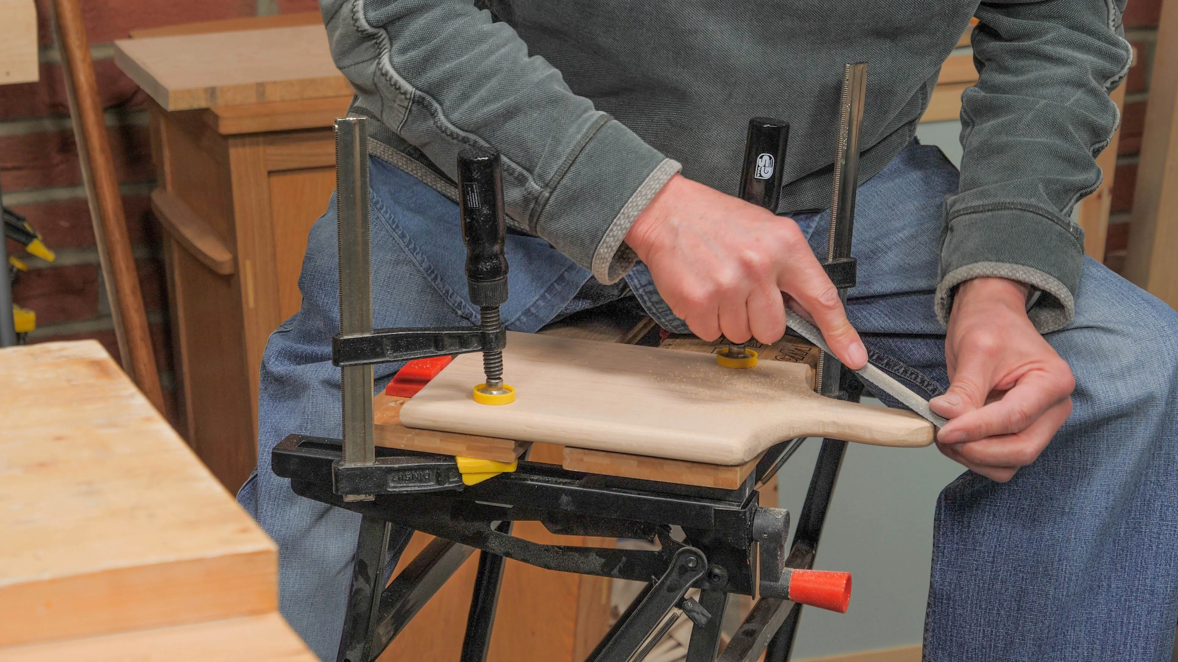 Make sure to remove all ridges on the end of the handle