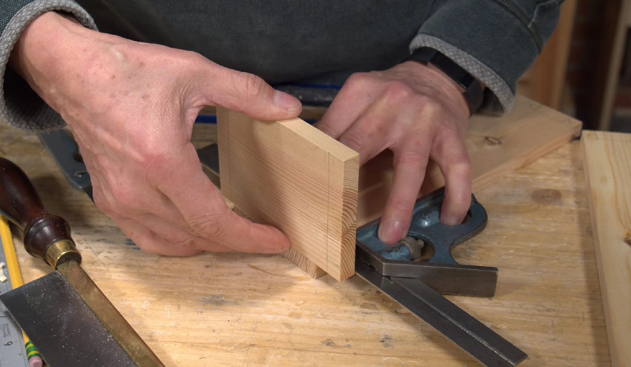 Use your pin piece to register your square