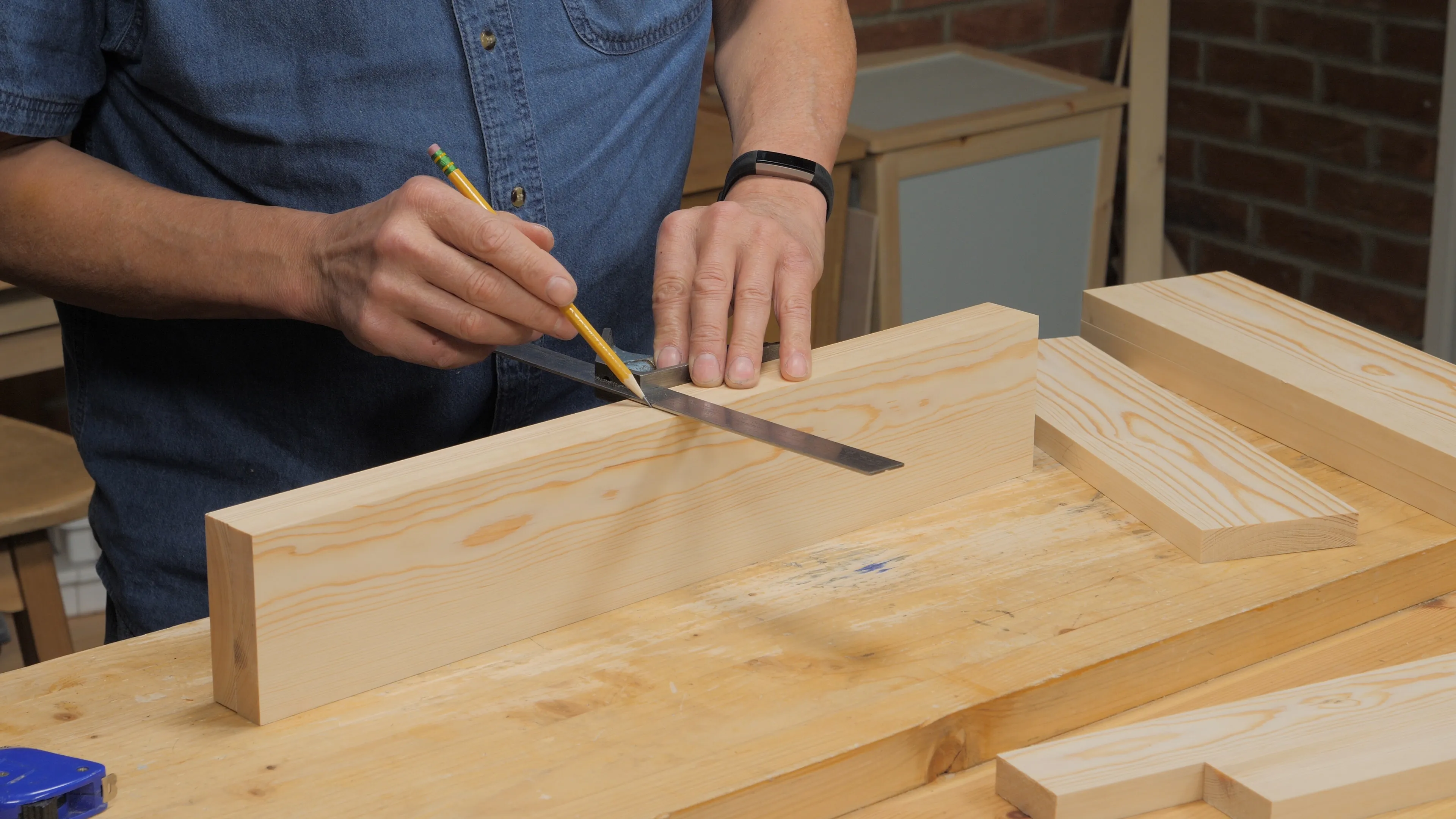 Square this line onto both back edge