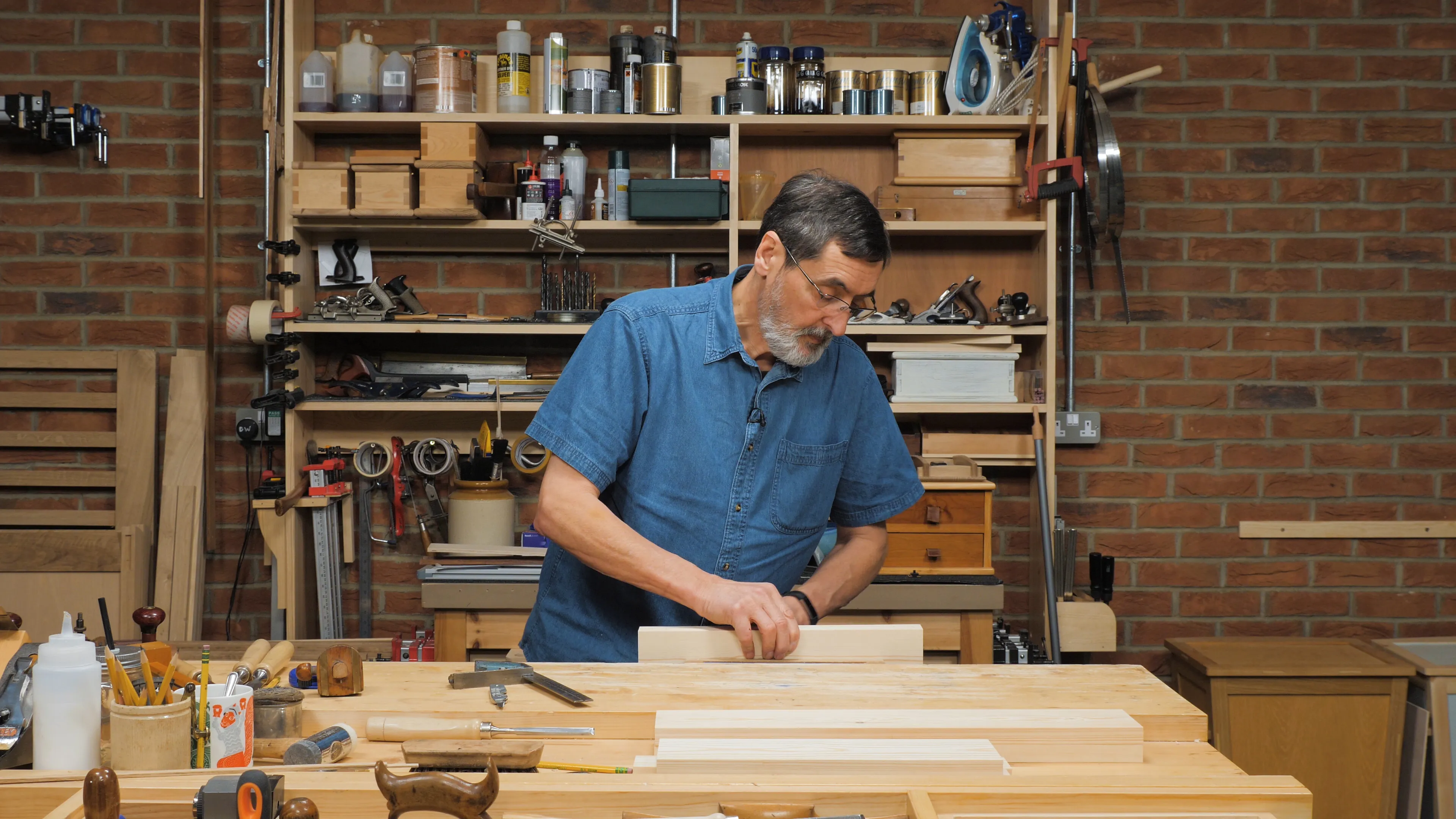 Keep pressed tight and clamp securely in the vise