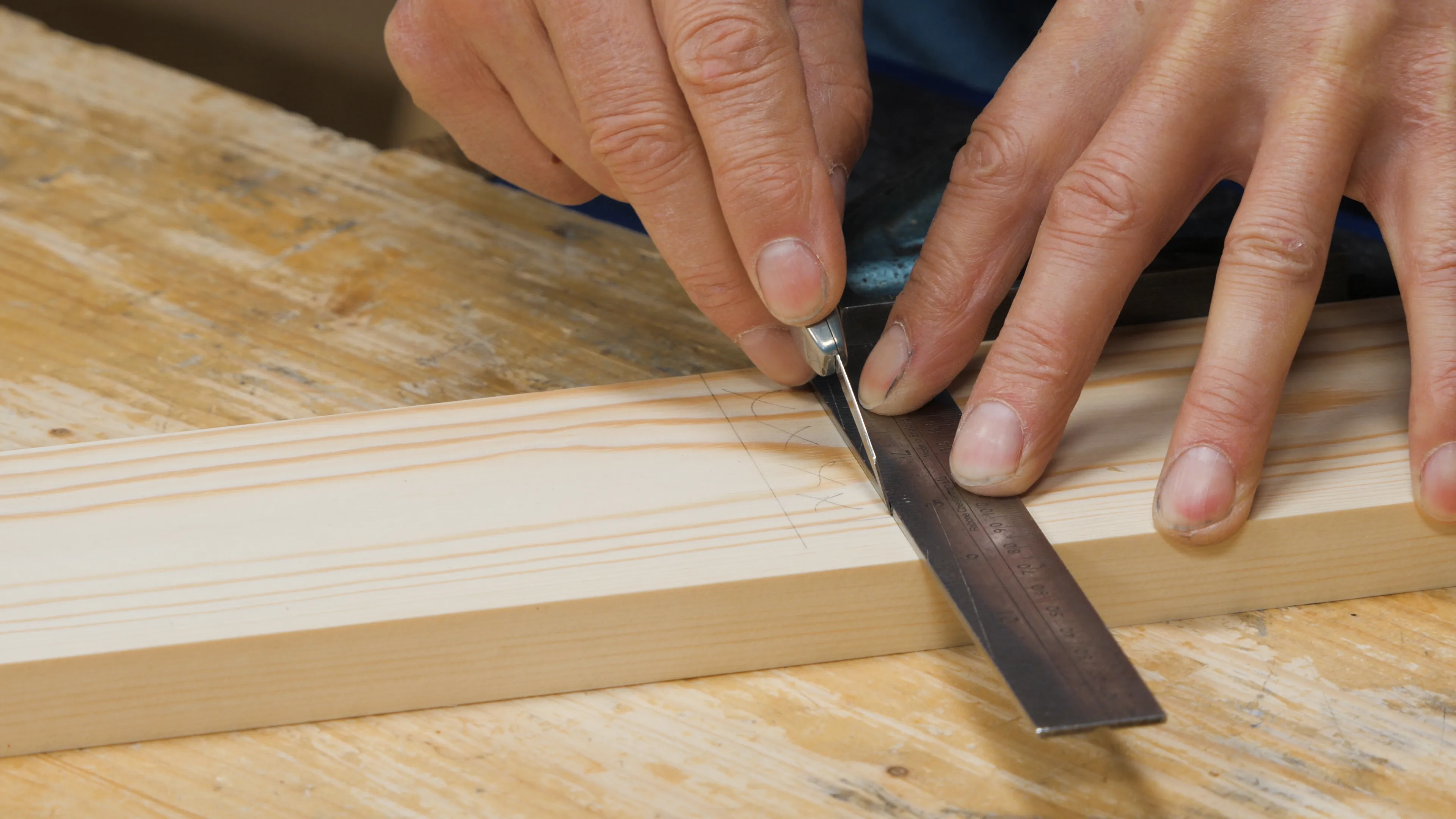 Make your first knifewall with a light pass, initially