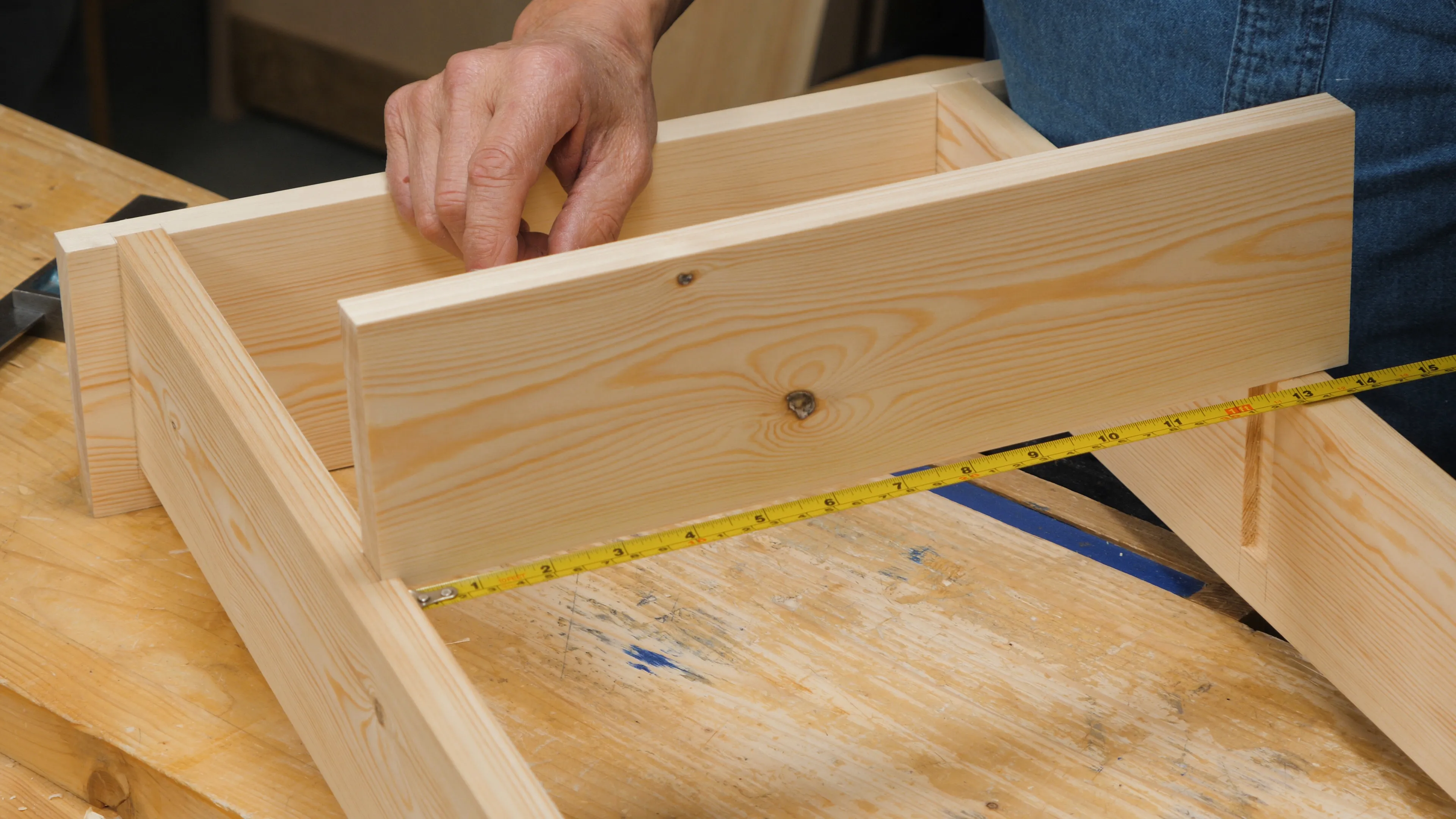 … and across the middle to see if the sides bulge