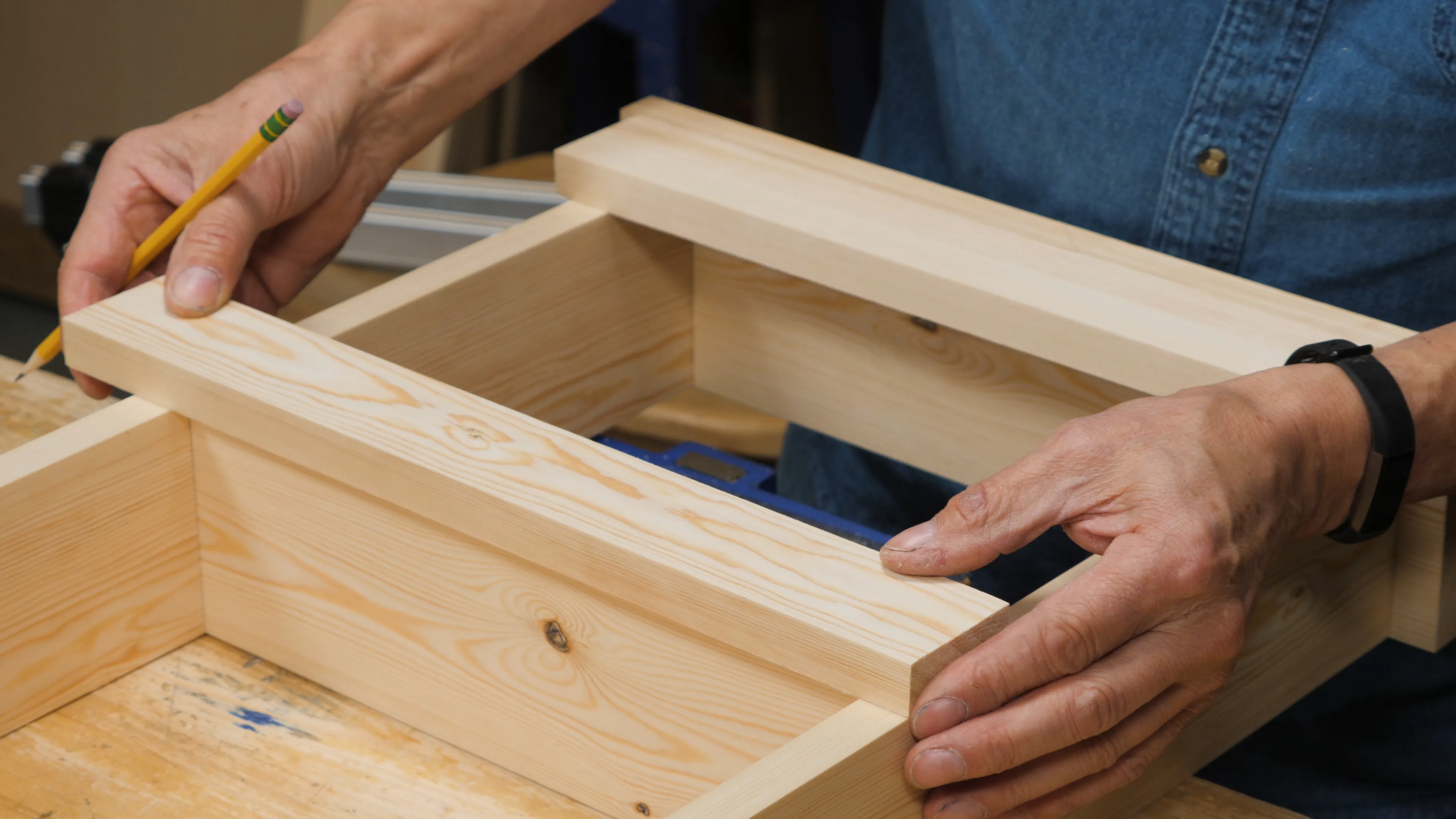 Flush your rail stock with one outside face