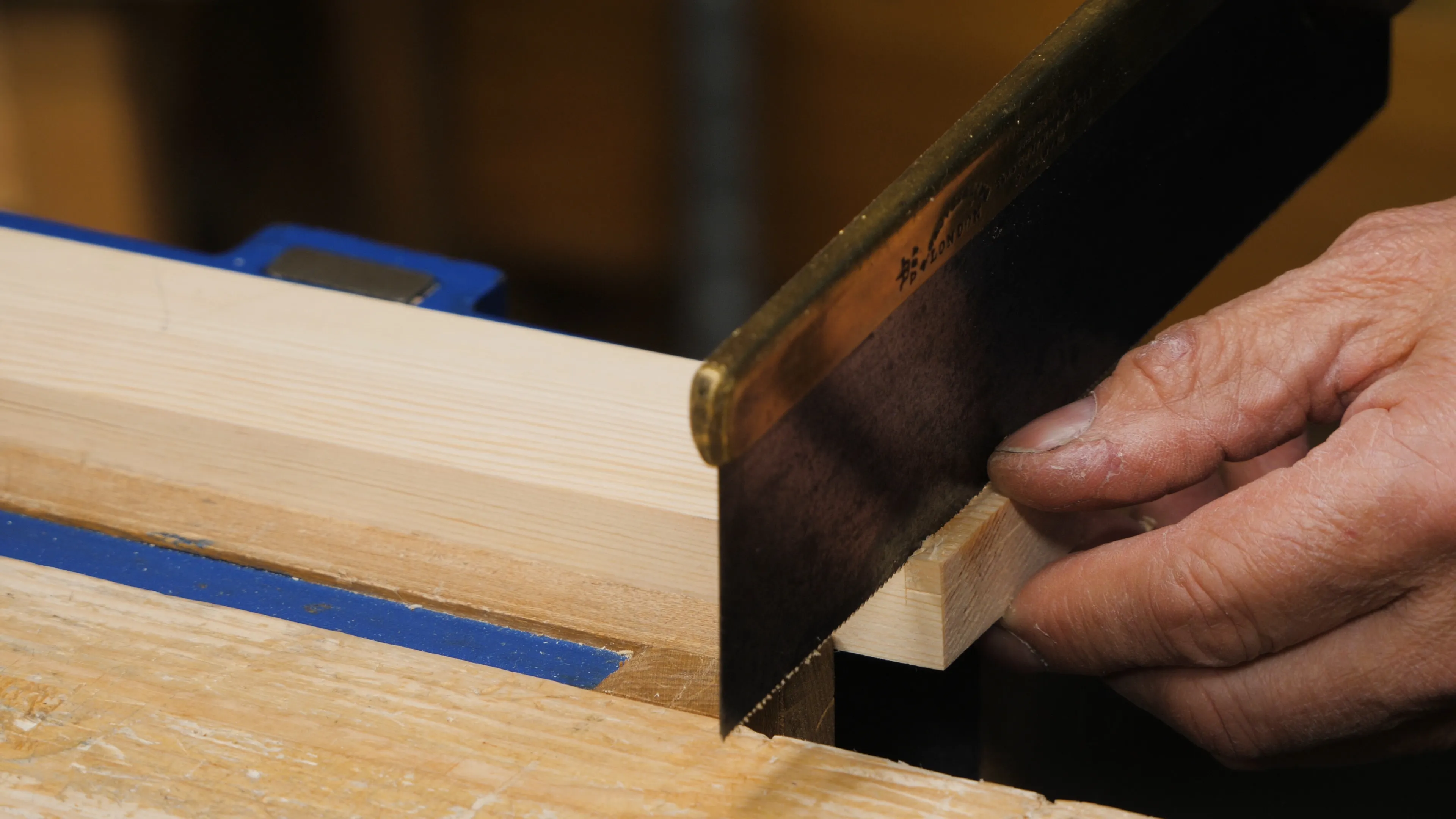 Repeat on the other three tenons