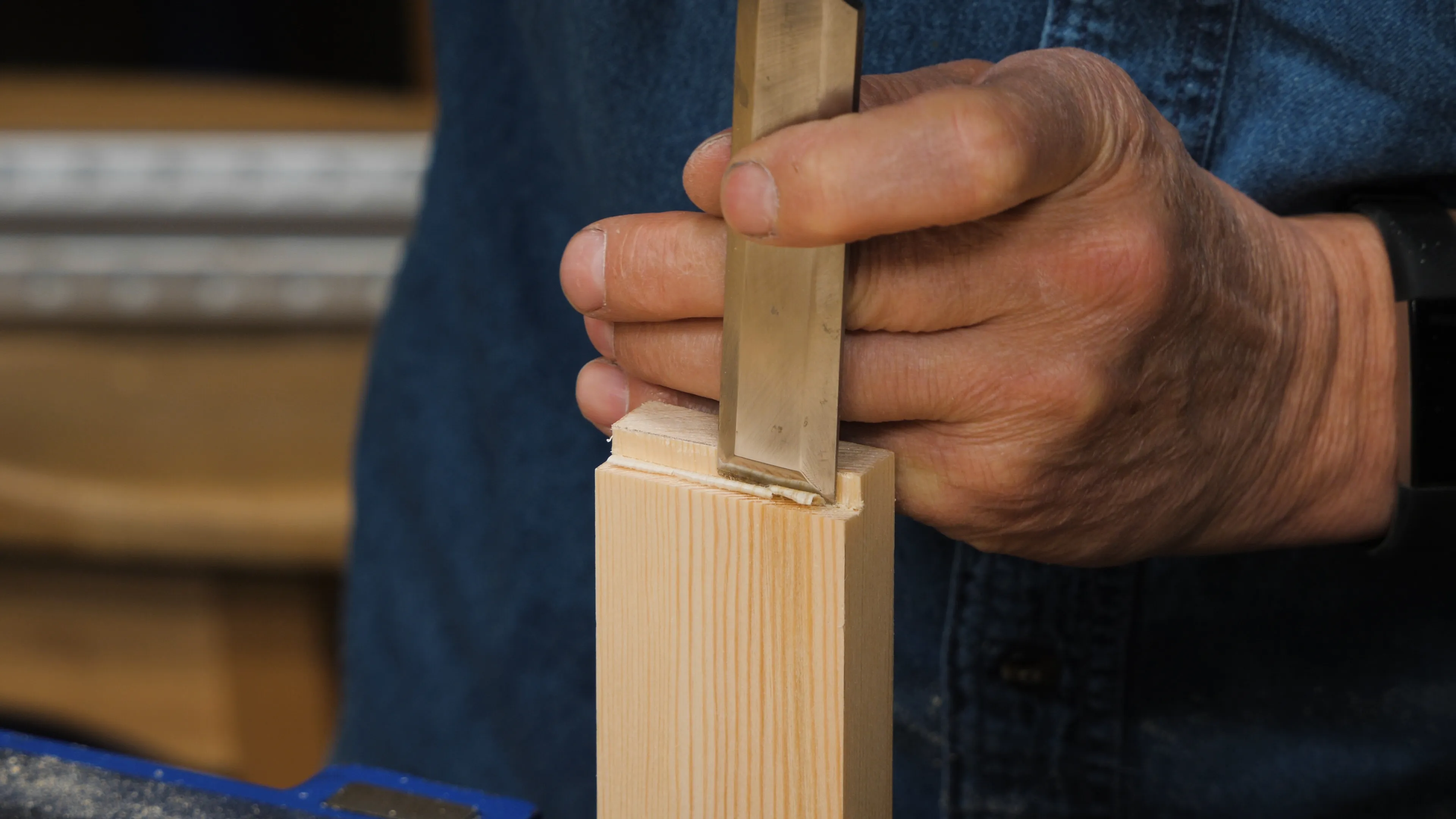 Shave off a little from the cheeks if it's too tight in the mortise