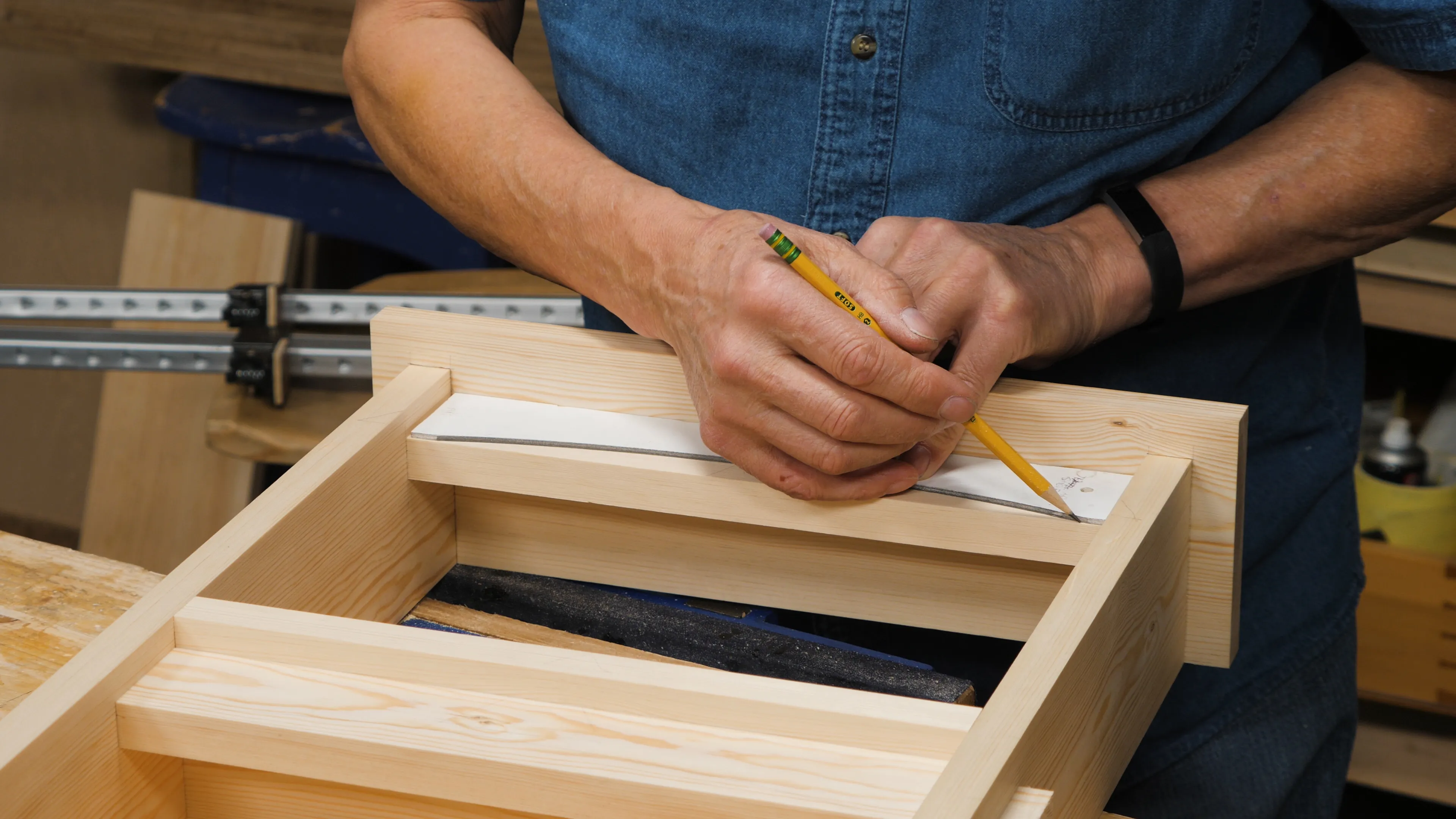 This will ensure you don't cut the arch on the top (a relatively common mistake)