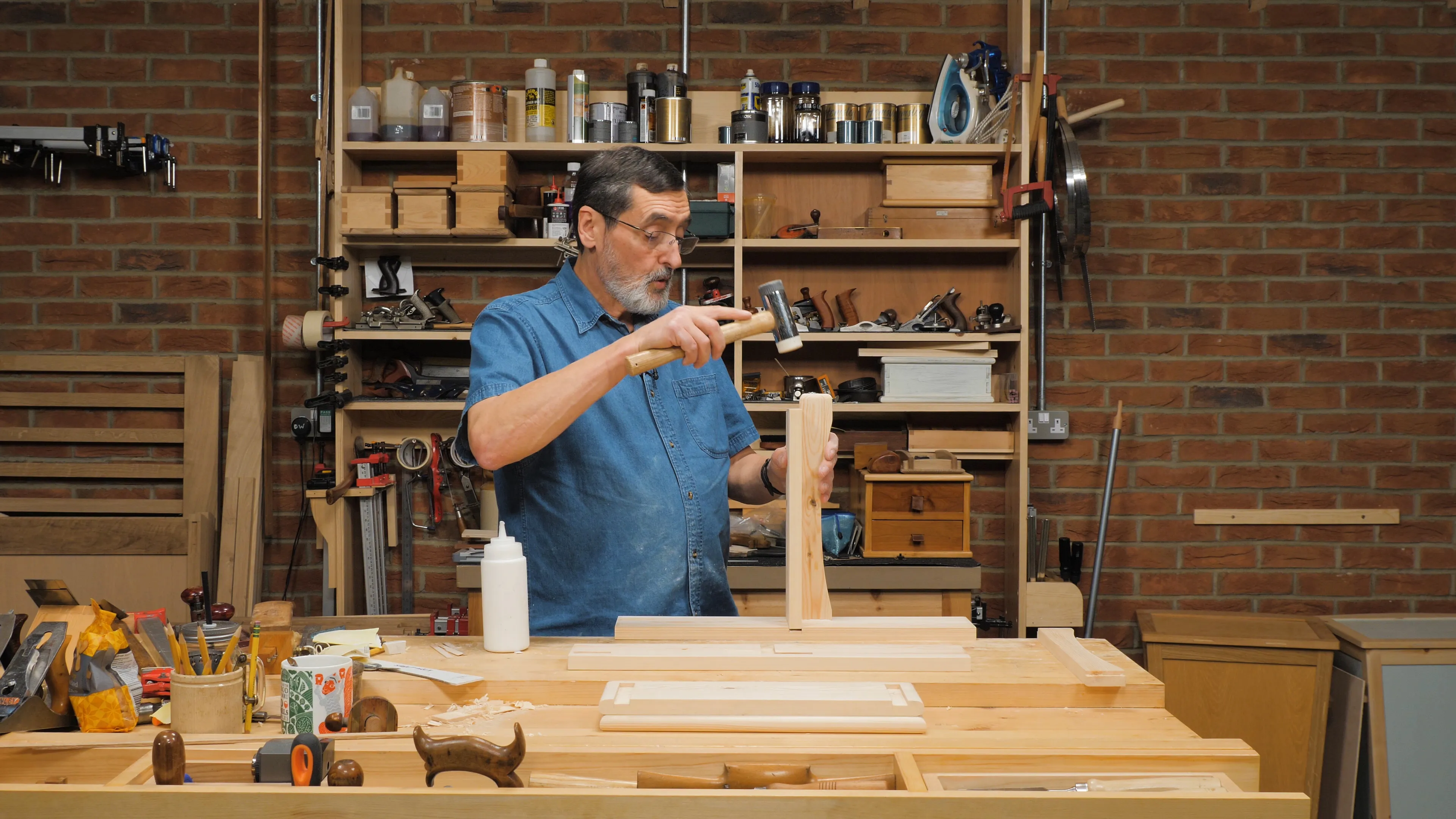 Make sure the rail and shelf are well seated