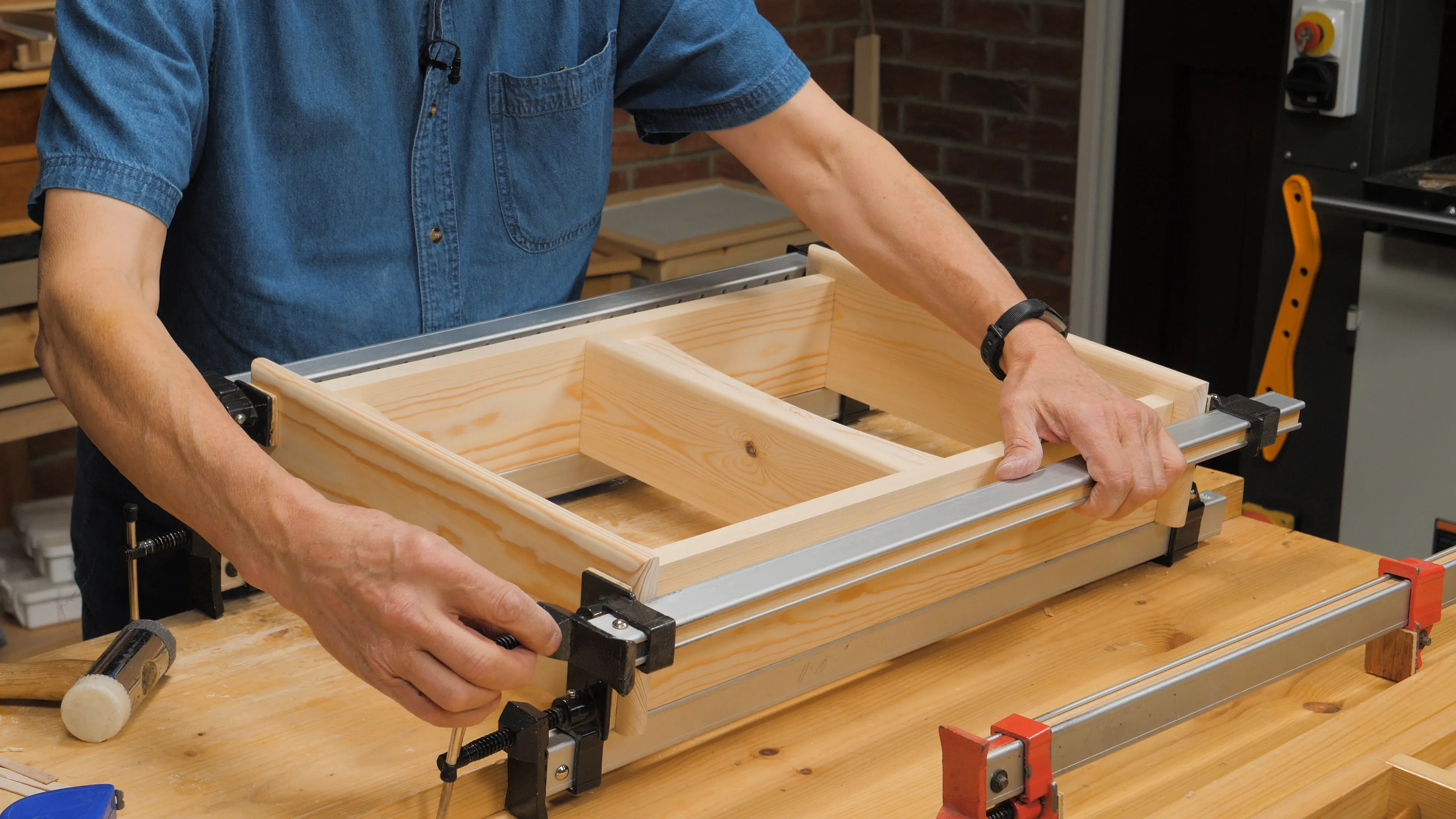 Make sure to space out the clamps evenly