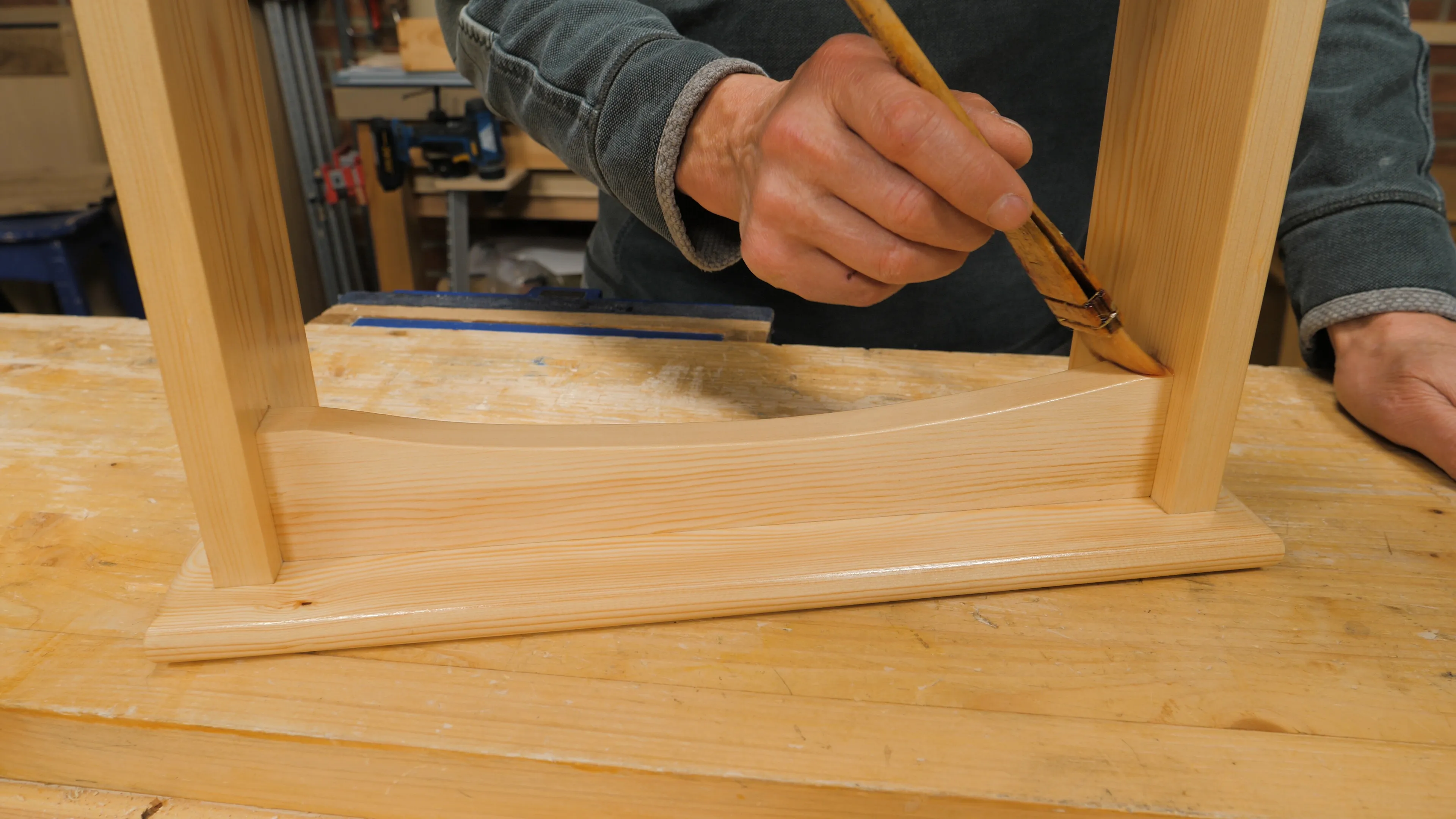 Apply shellac methodically