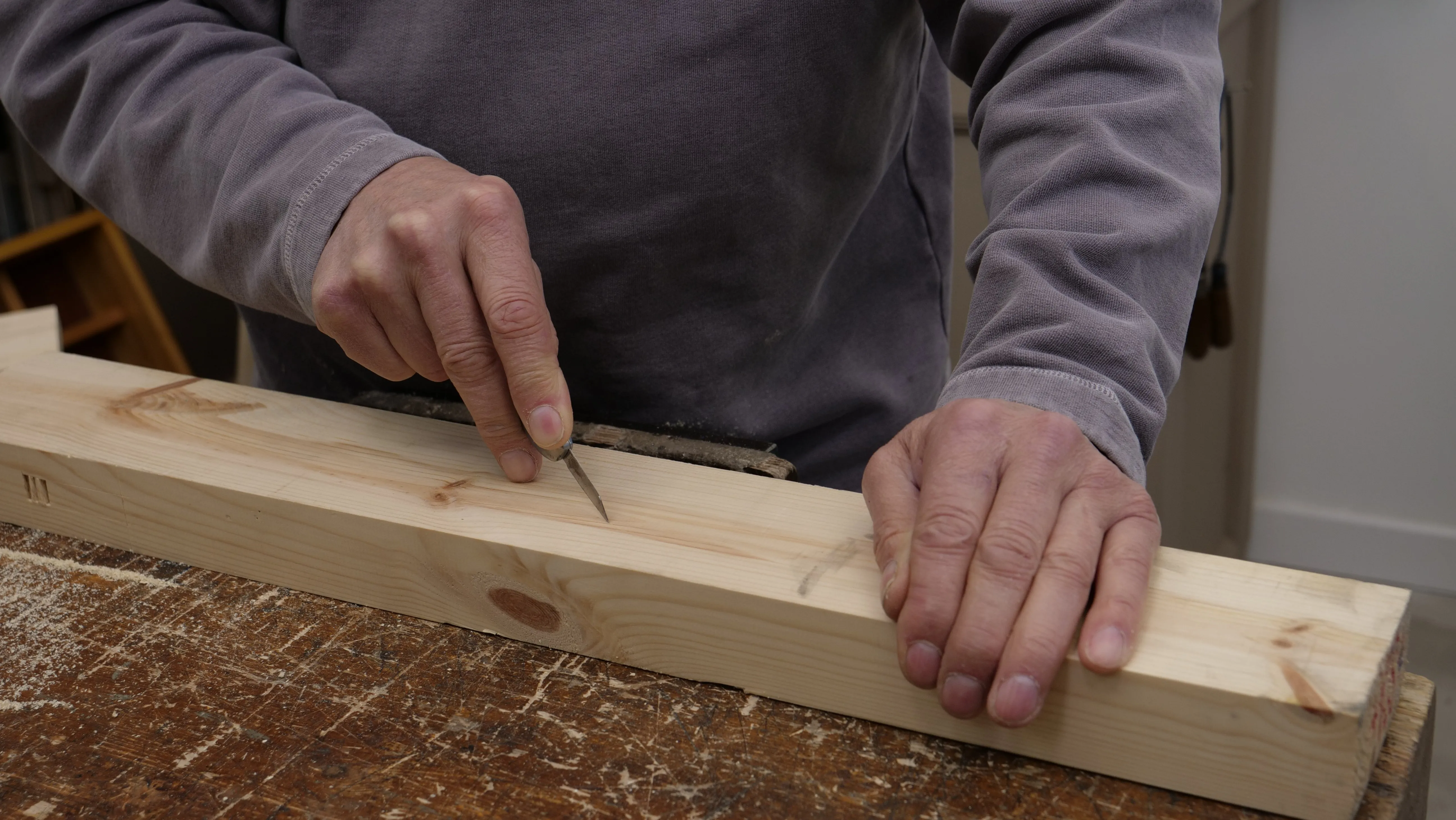 You can use this if you are confident enough controlling the knife