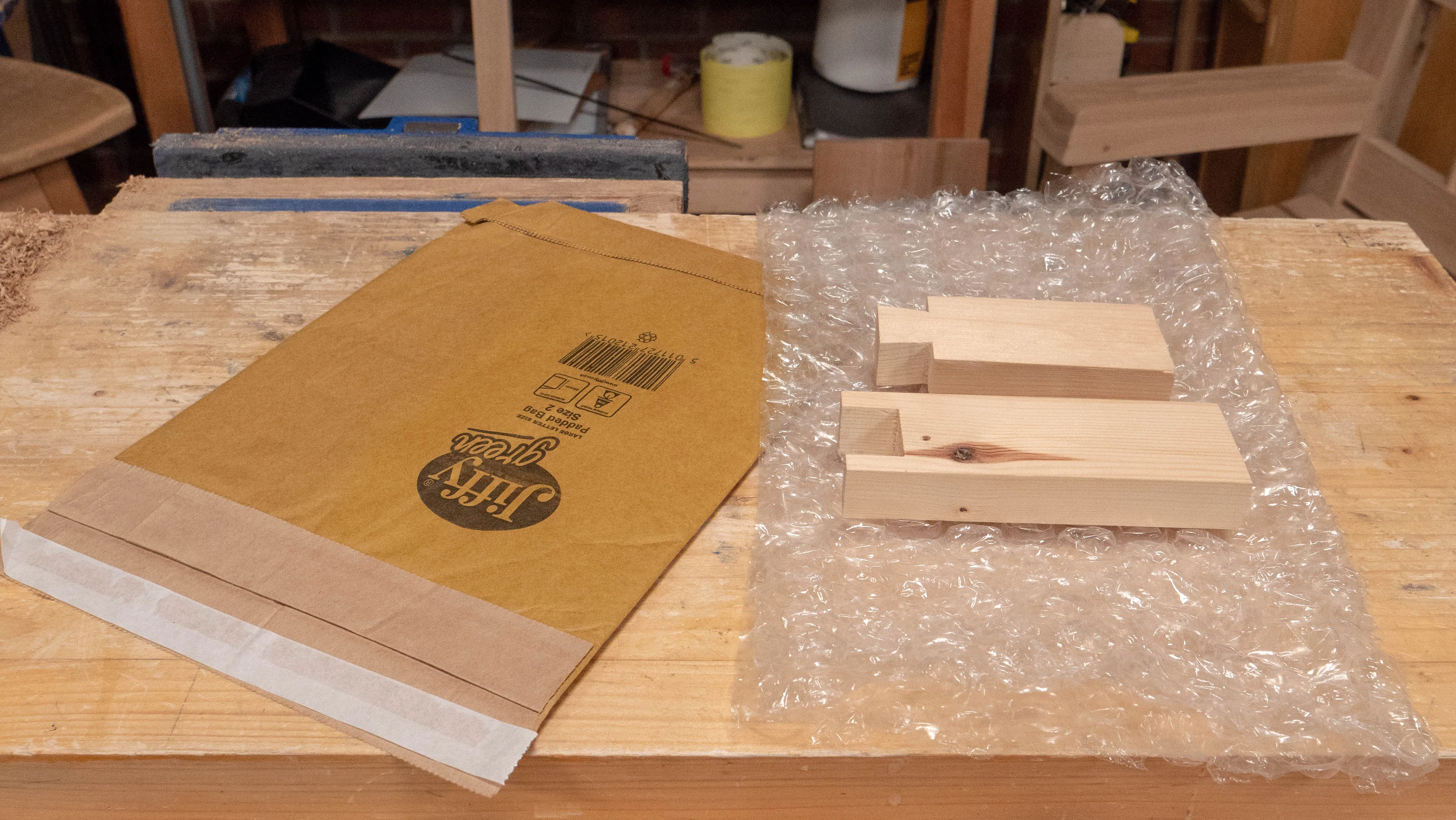 Take the dovetail joint apart and wrap up