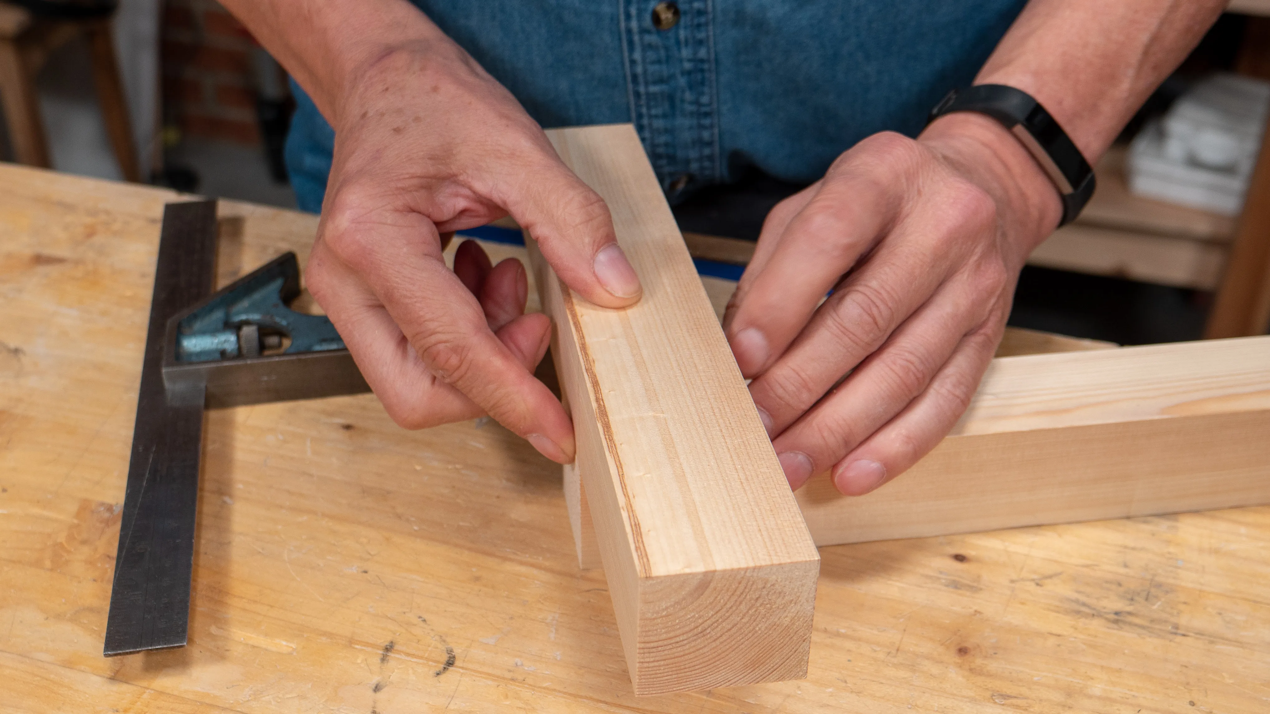 Check the pieces are flush