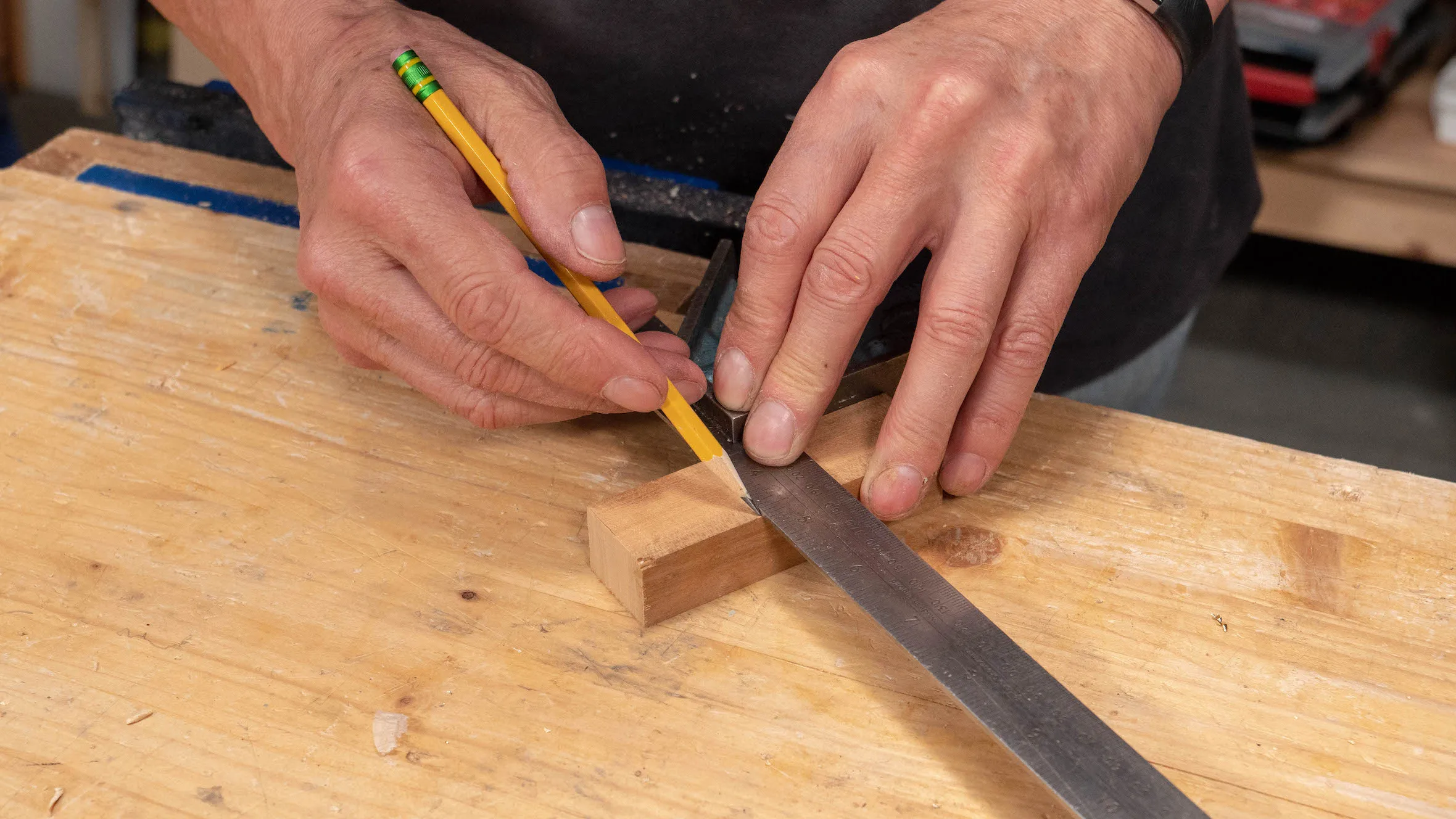 Square one of your marks all the way round