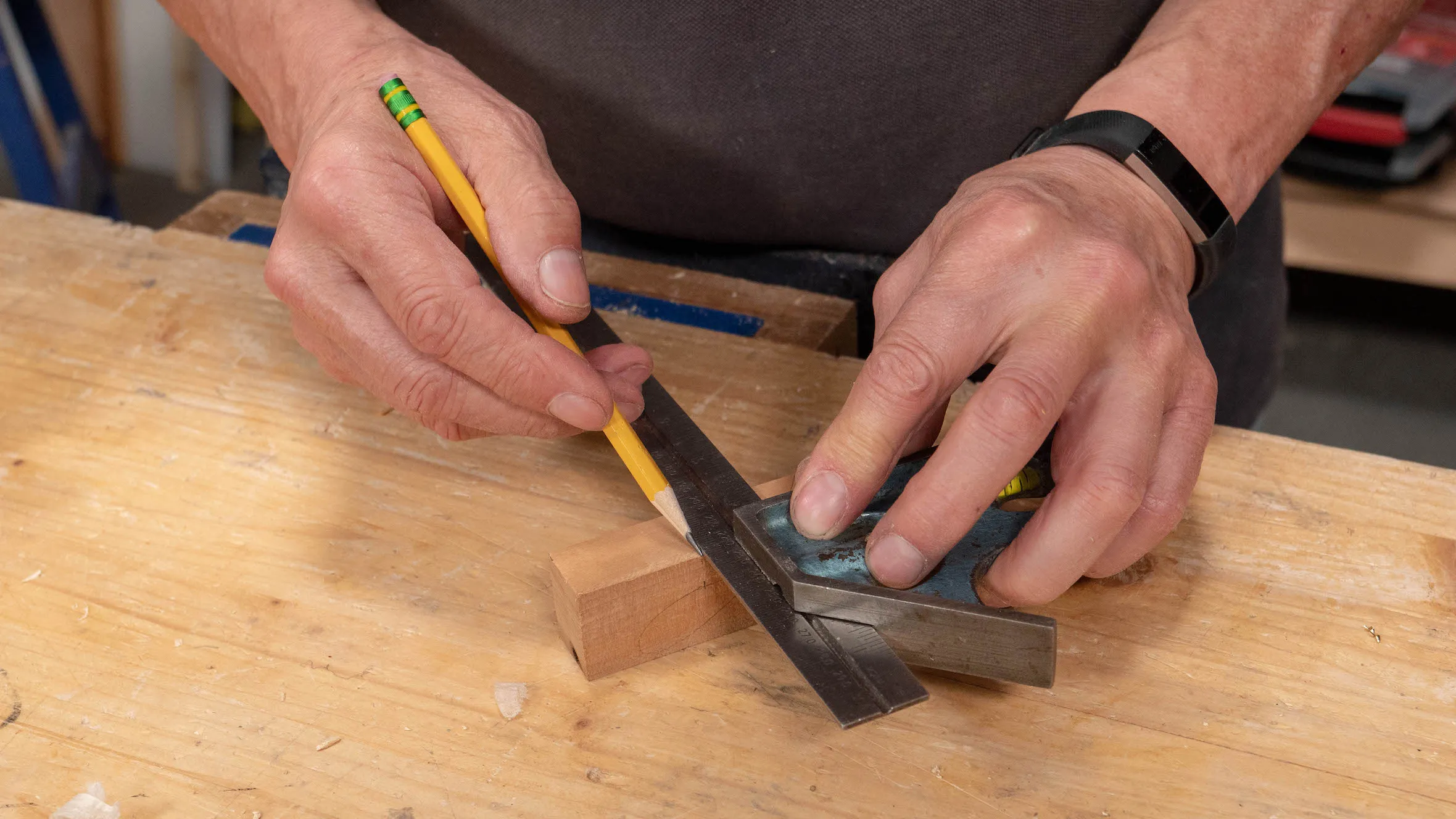 Square one of your marks all the way round