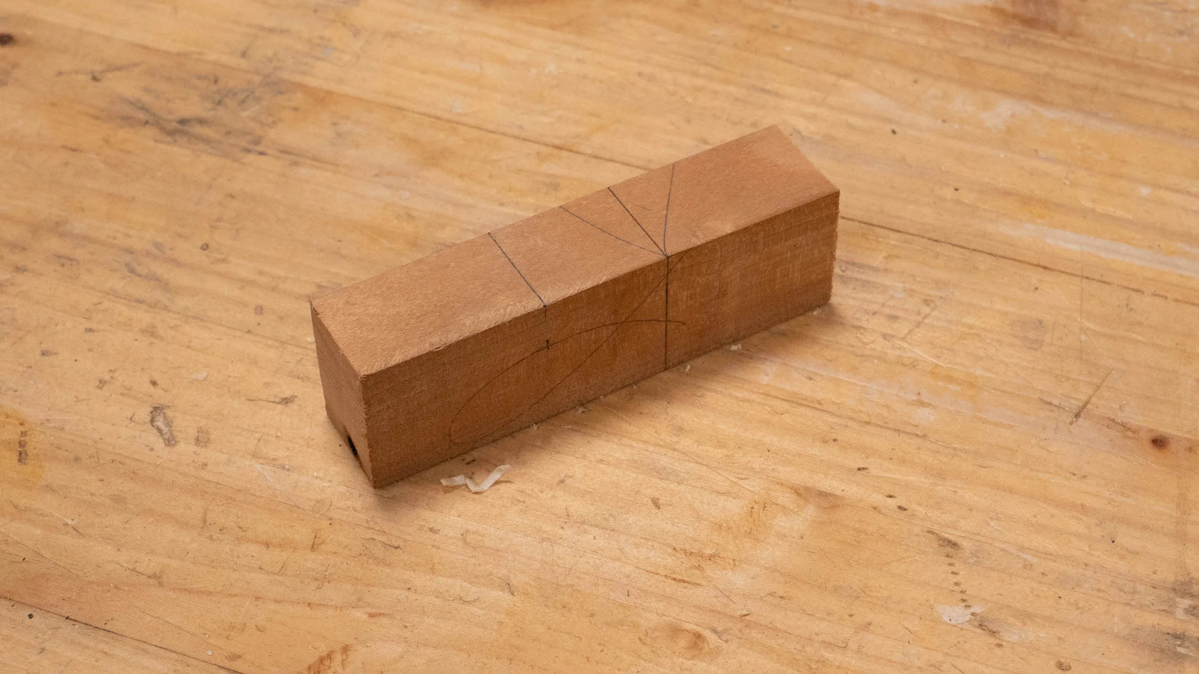 Square the other mark across the Face Edge