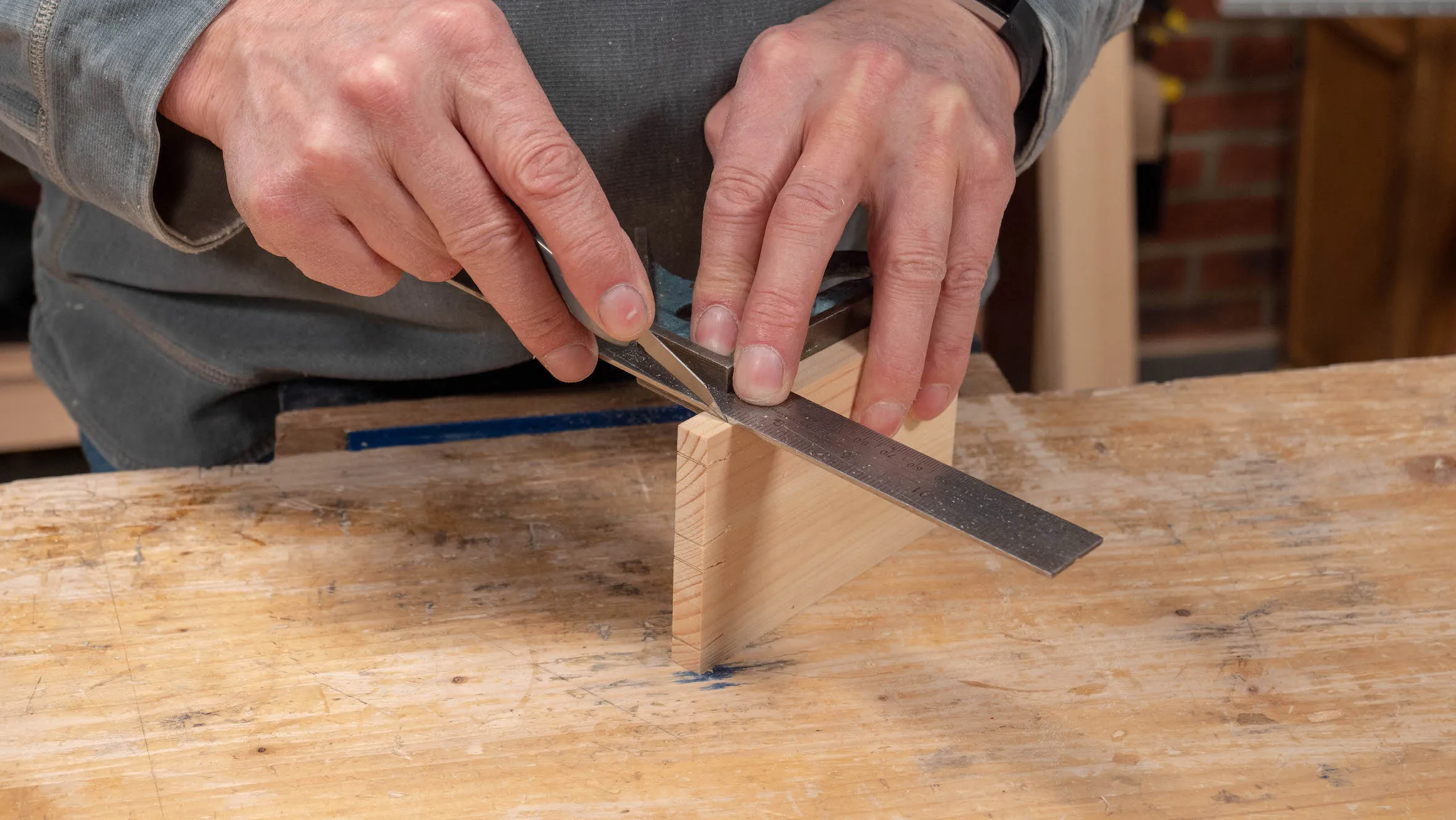 This will ensure all shoulders will be square and inline