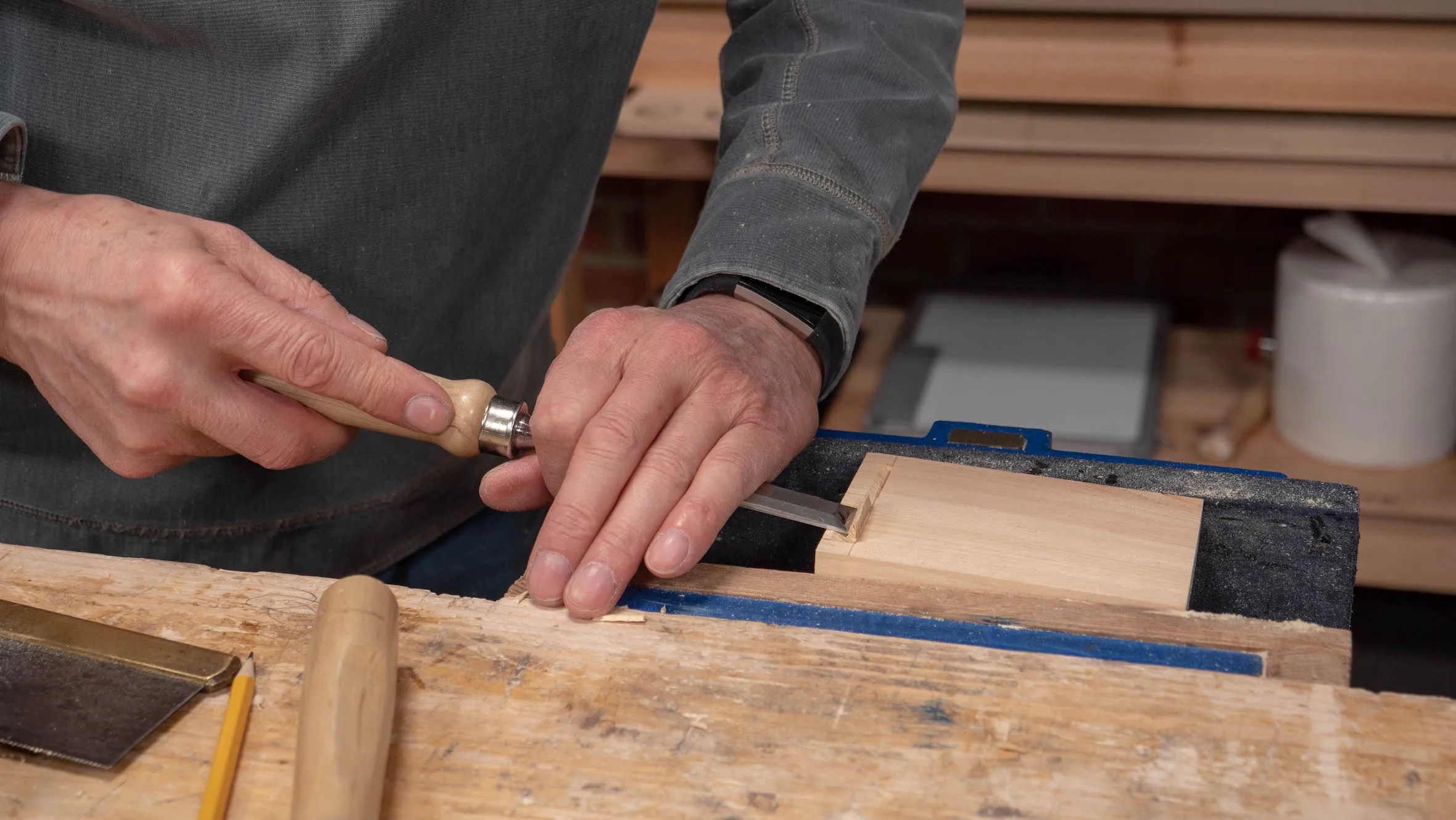 Work to about half way from both sides