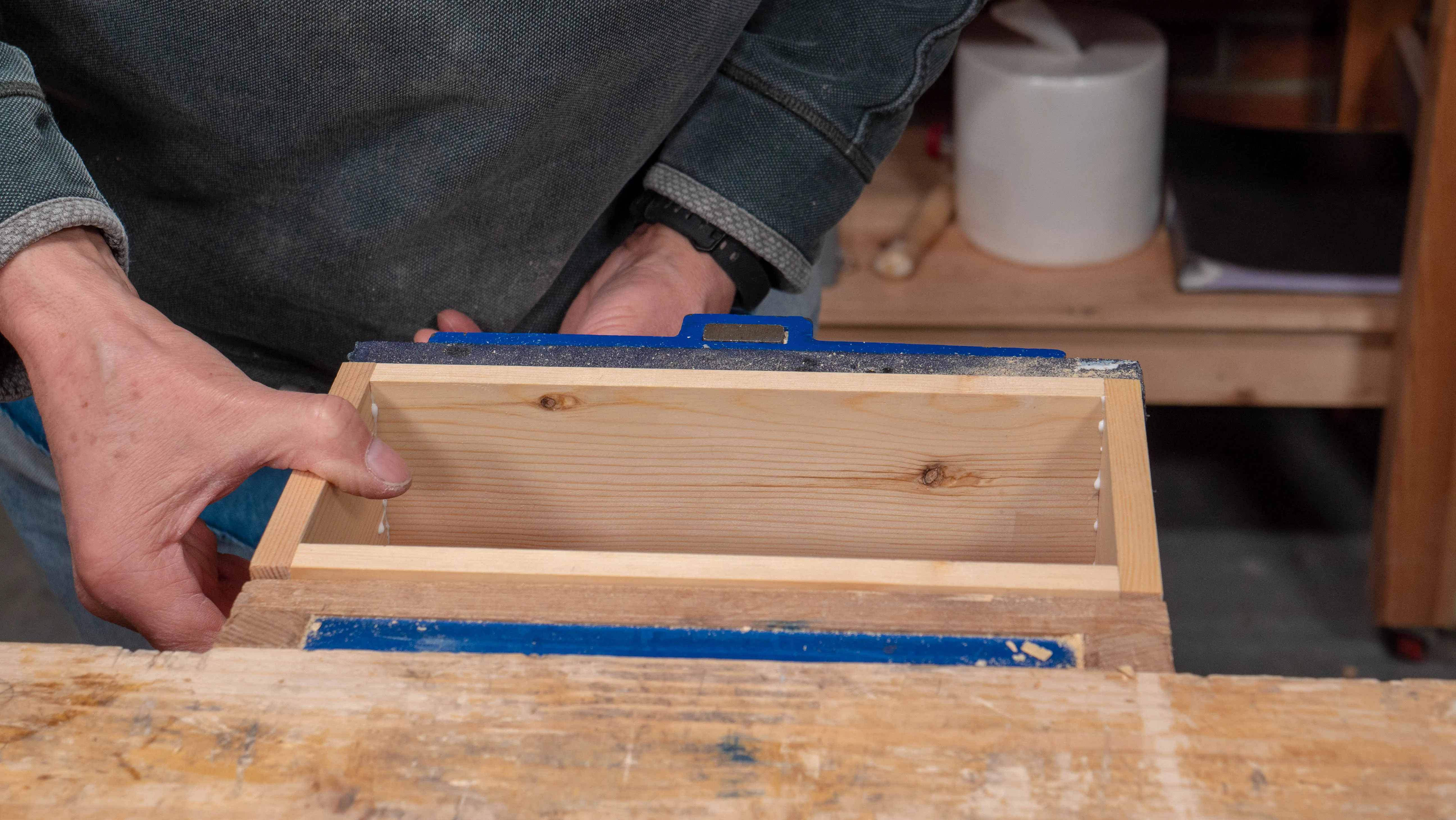Use the vise to seat all the joints