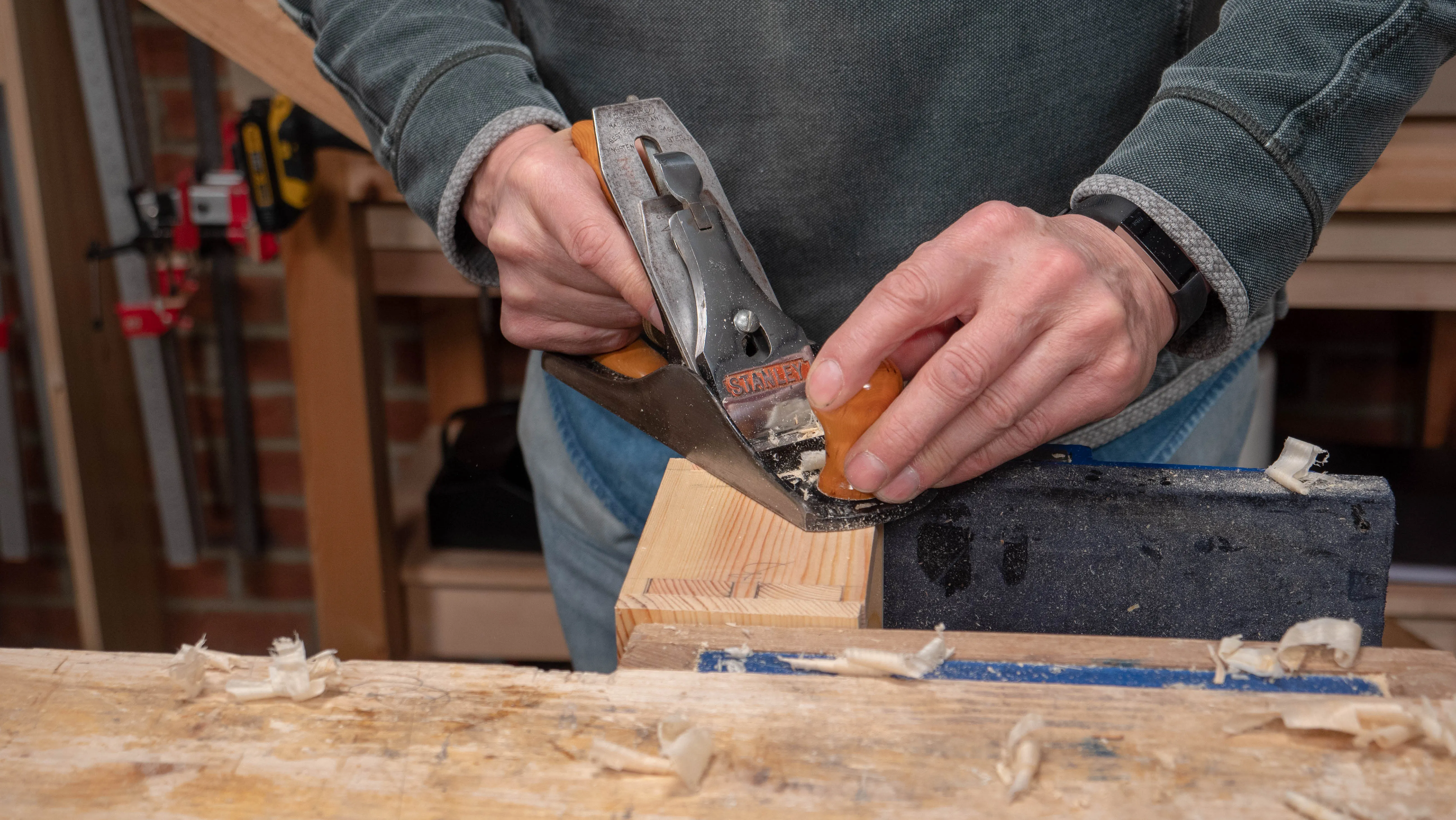 Take through shavings evenly across the whole surface