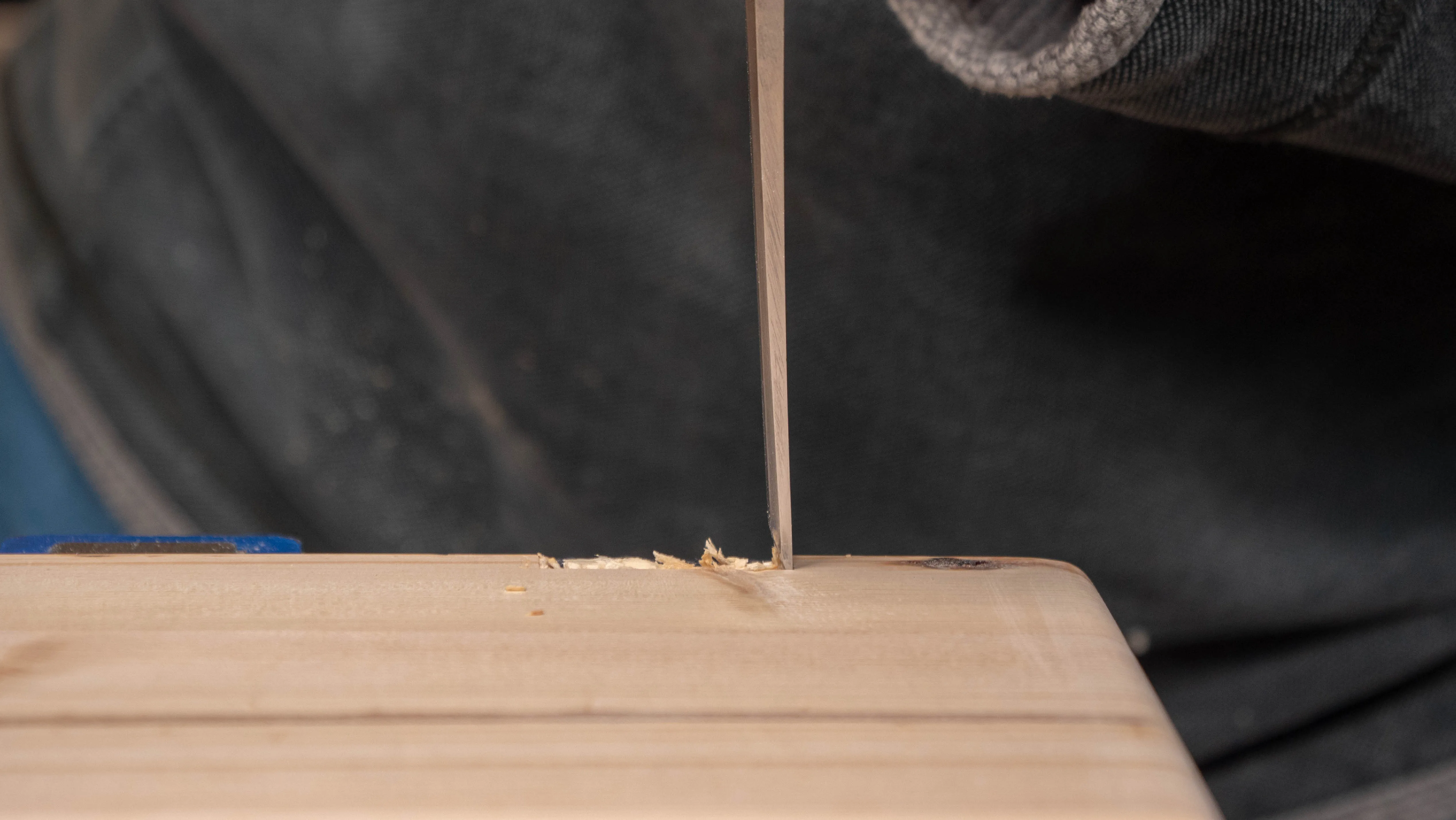 Go deeper on the two walls to sever any remaining fibres