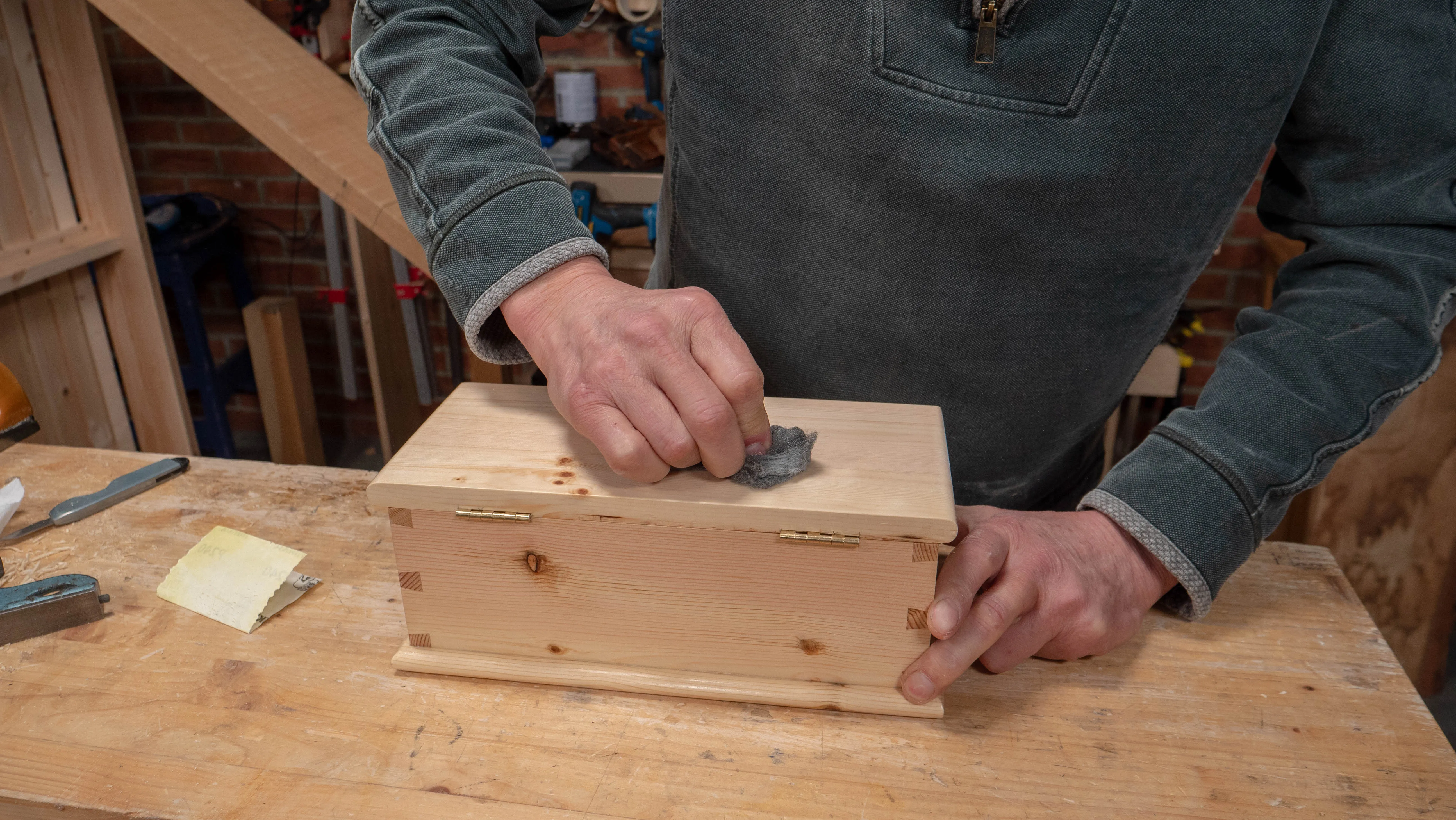 The steel wool applies just the right amount