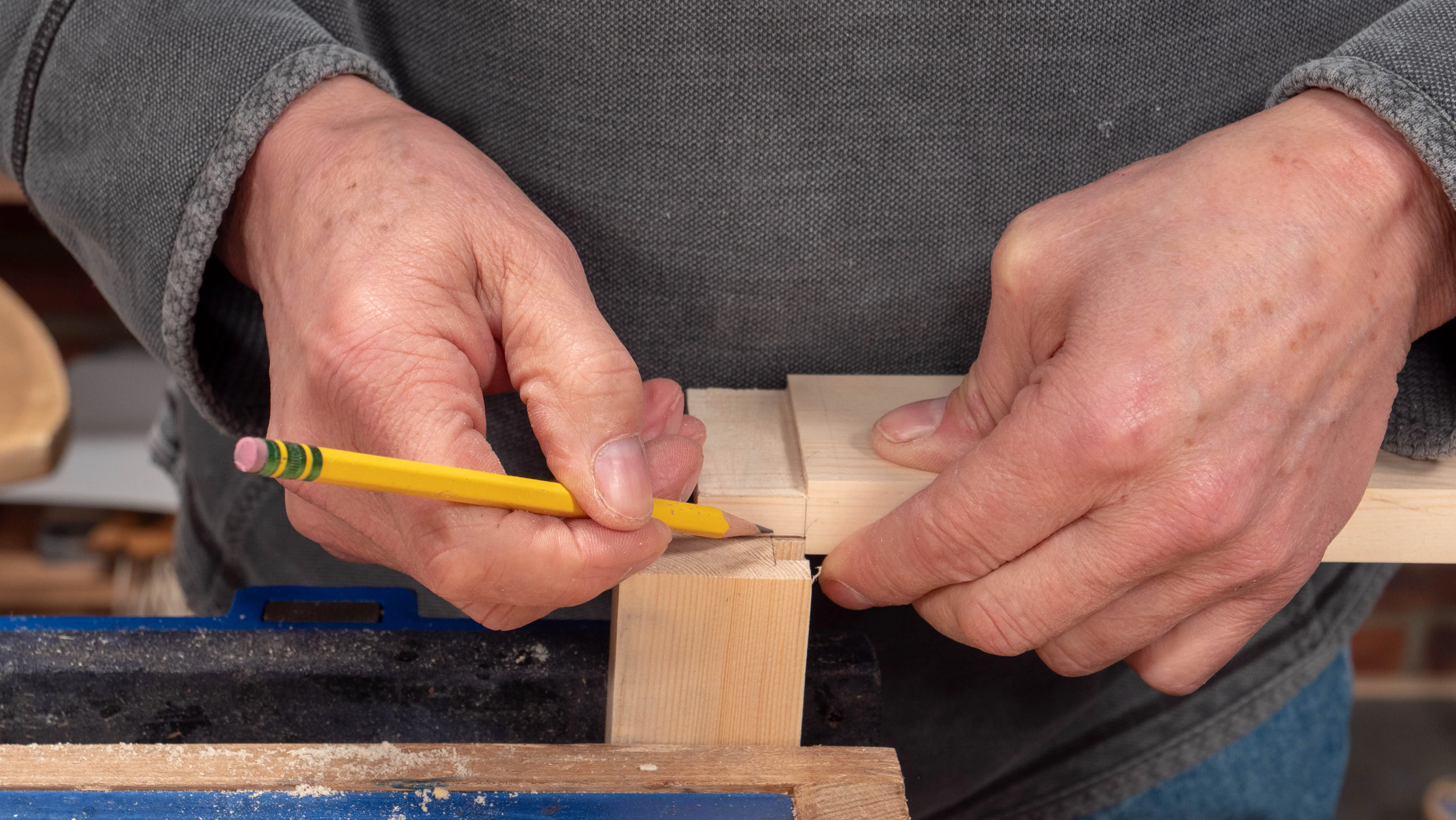 Take your reference for the depth of the haunch from the mortise haunch