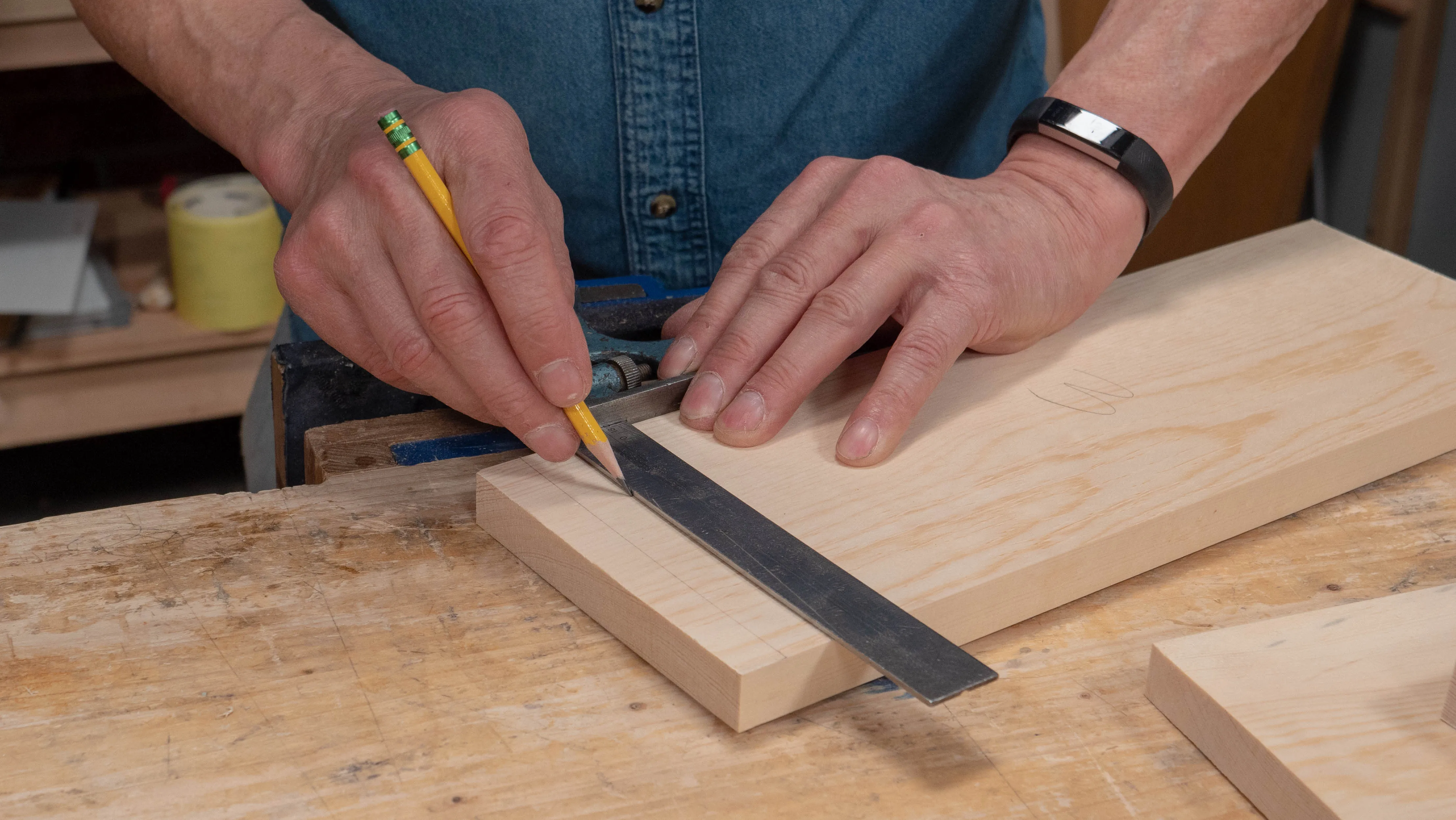 Though these are only temporary markings, ensure the square is well registered