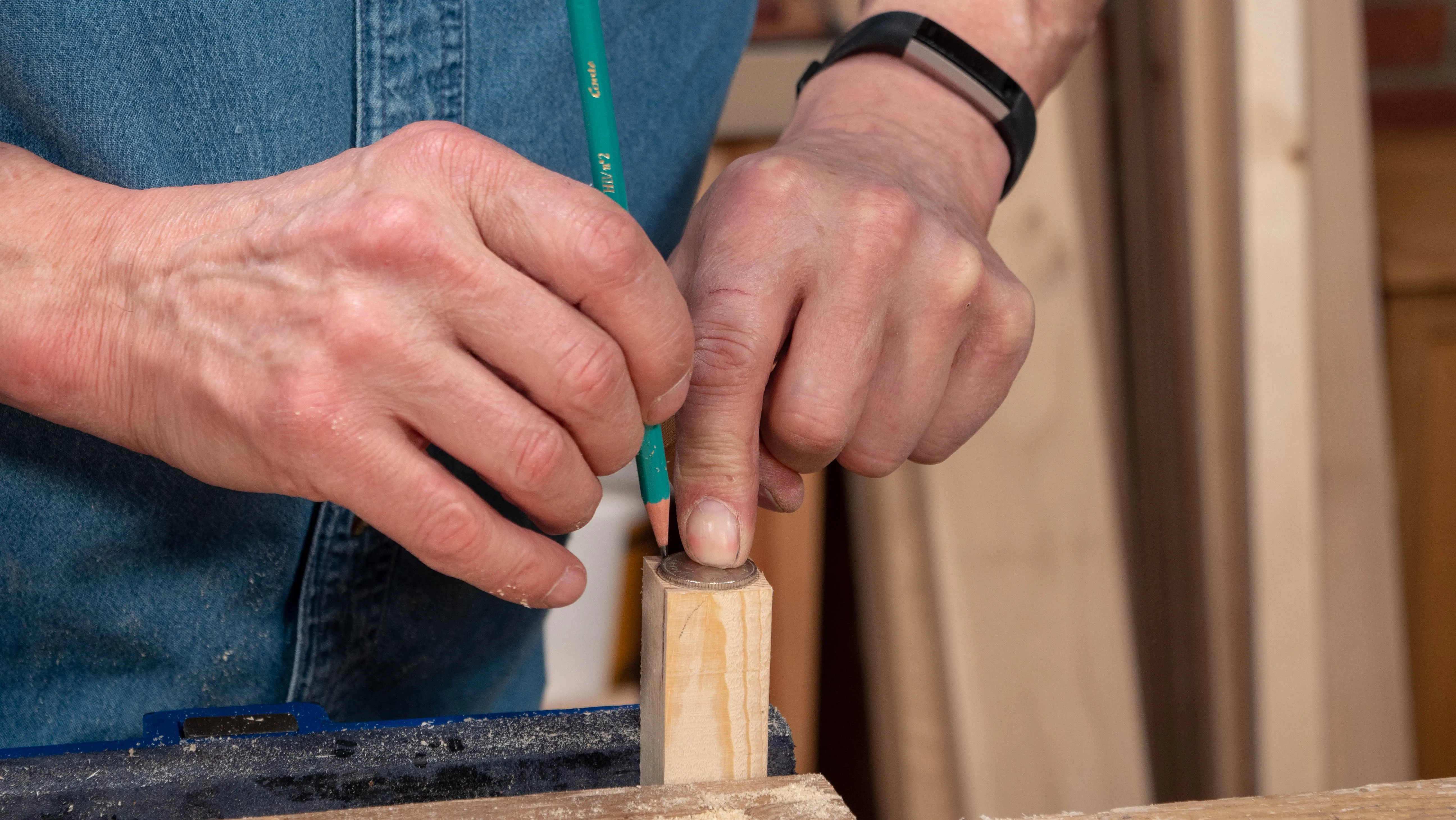 Coins or washers tend to work well