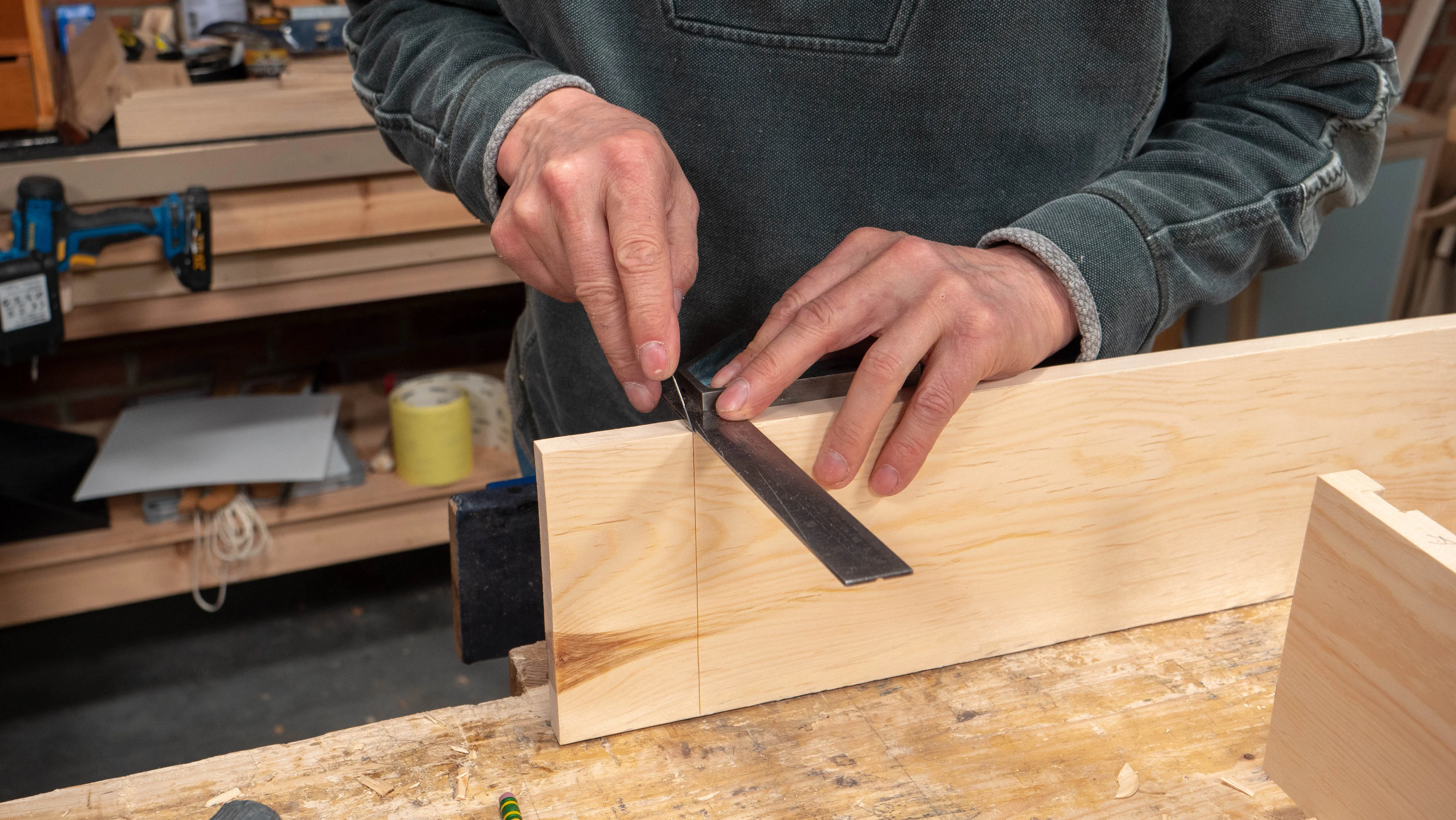 Take your time to transfer the knifewall accurately