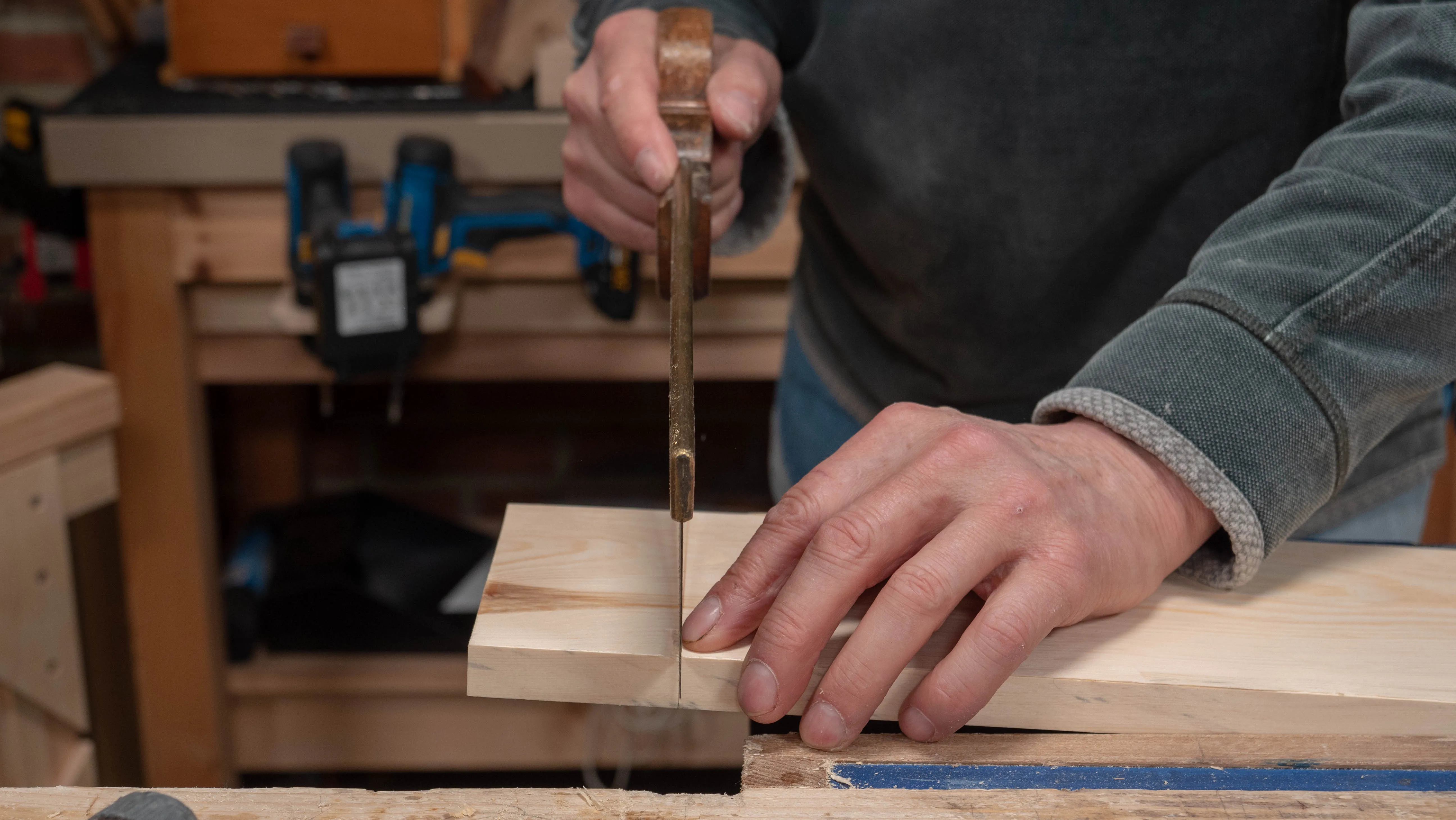 Cross-cut the board to length