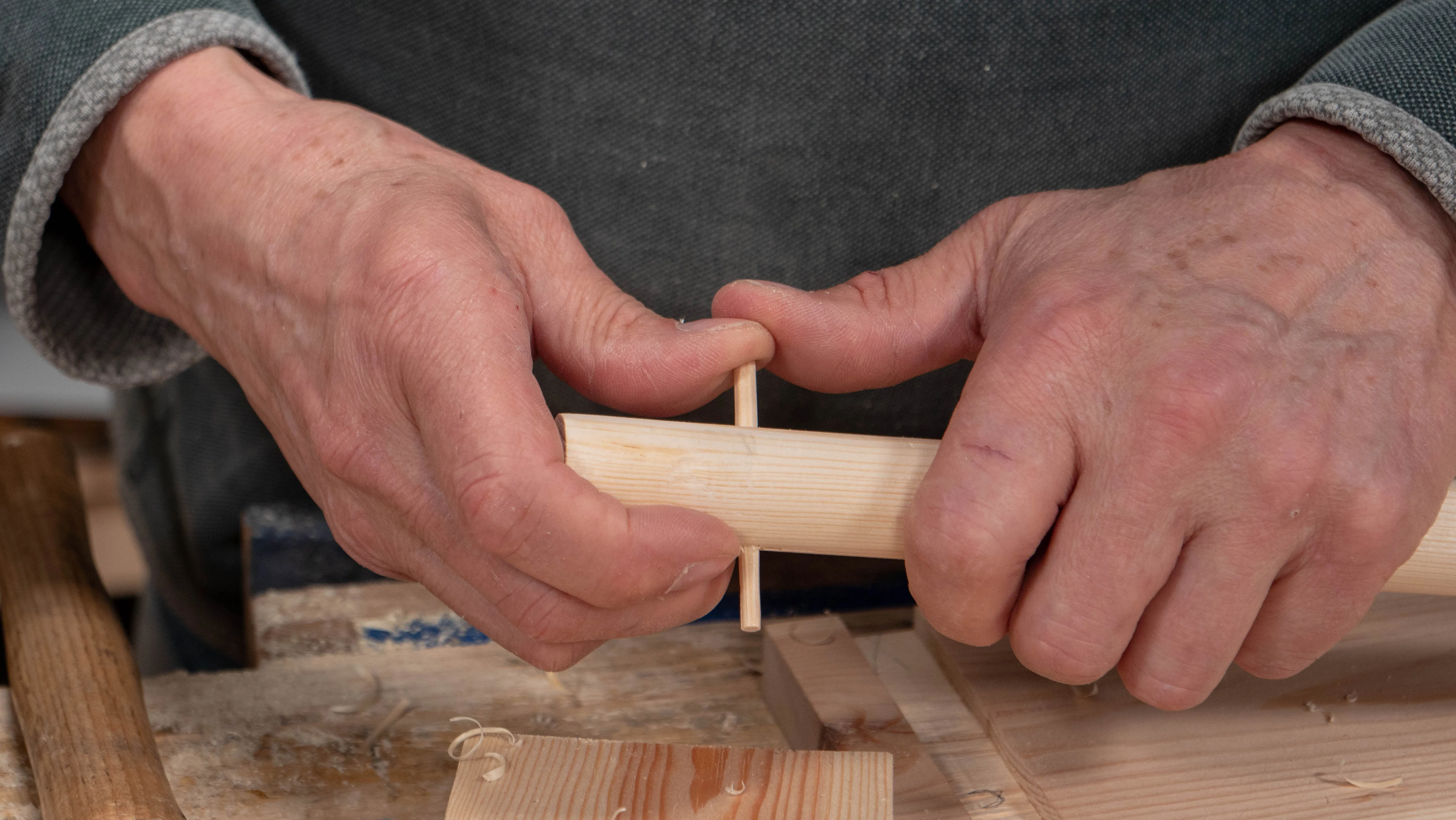 Continue to pare the waste until you achieve an even, tight fit