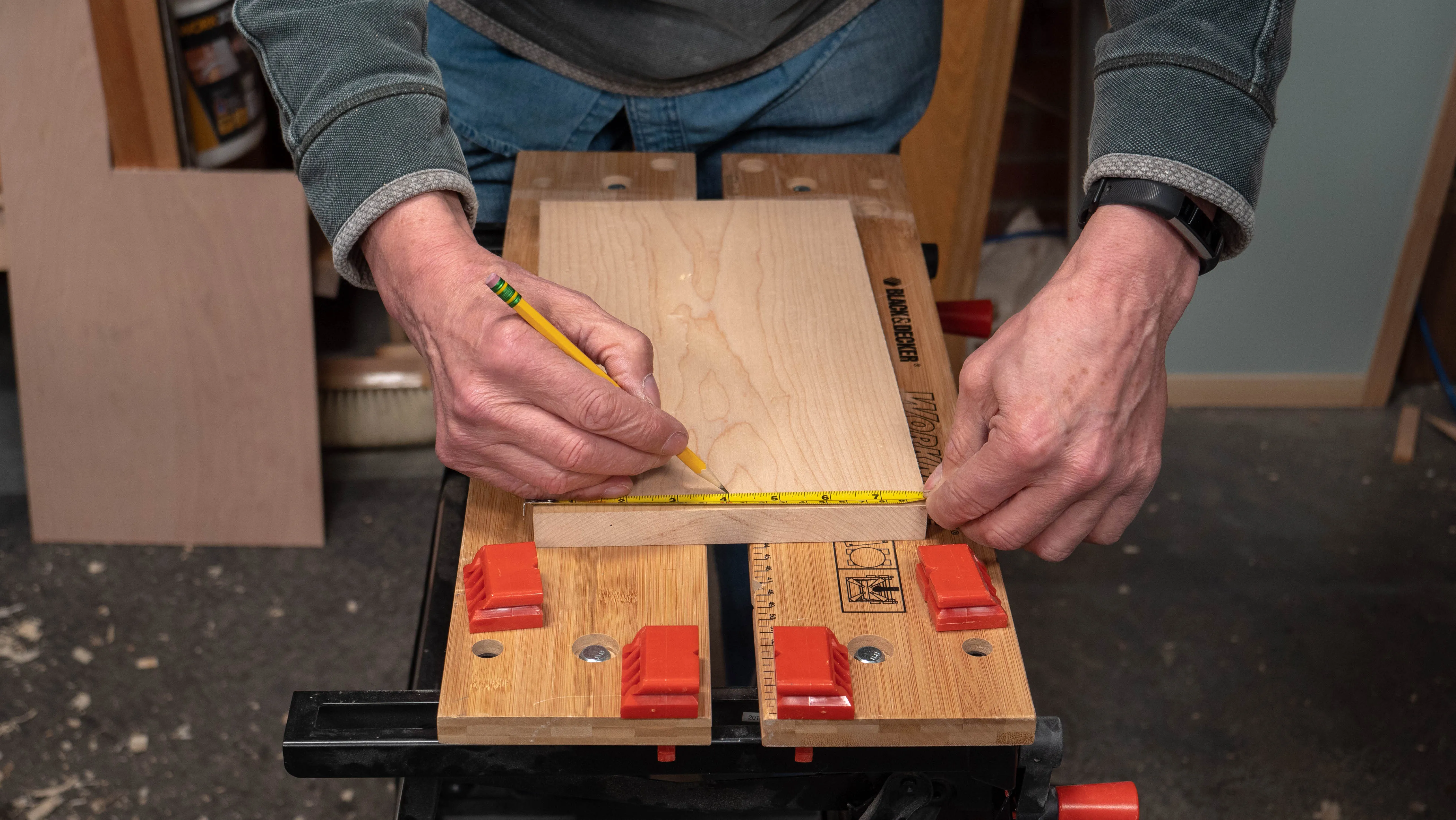 Find the centre across the width of your blank