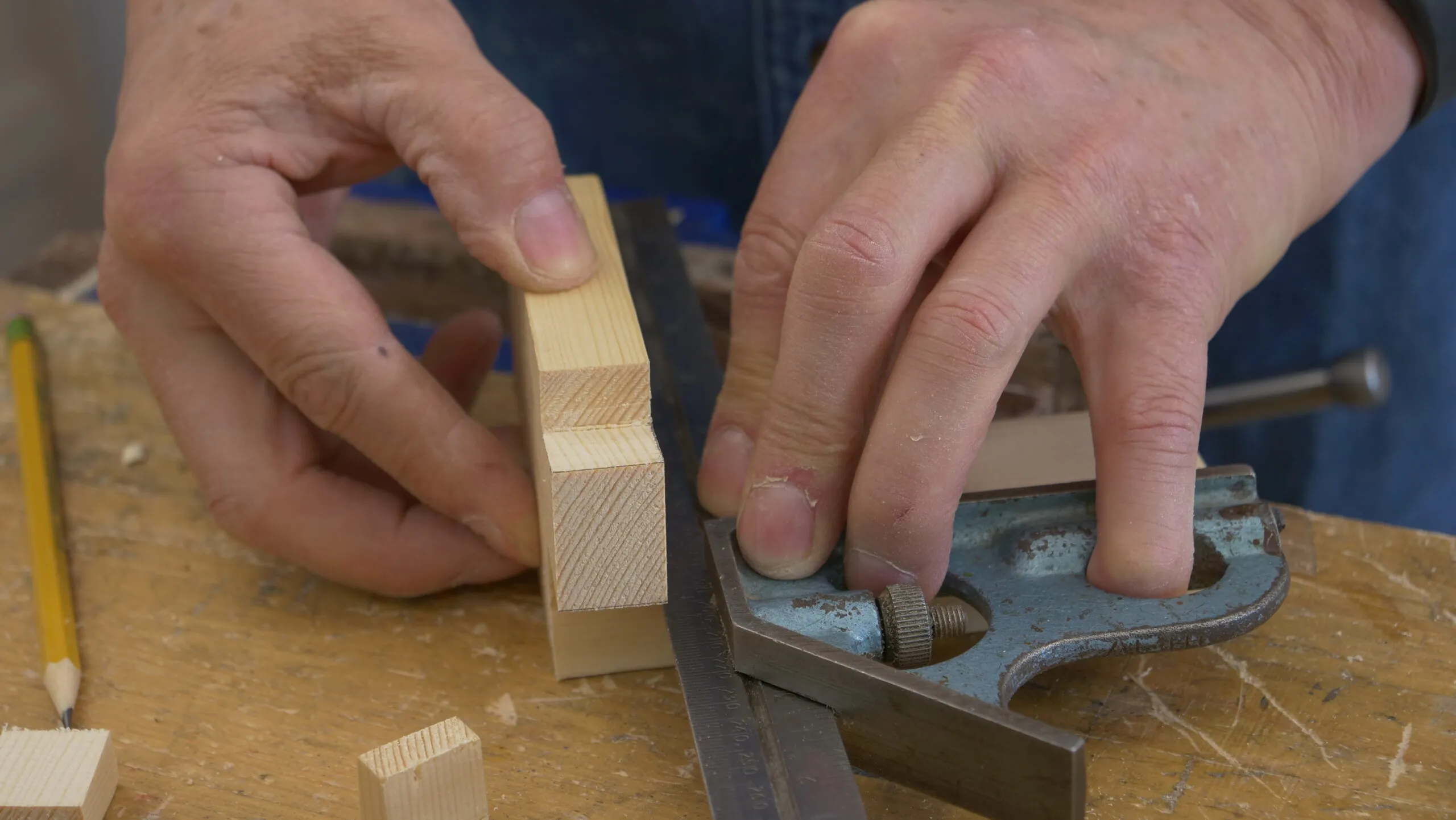 Use the tail piece to get the exact distance for the shoulder