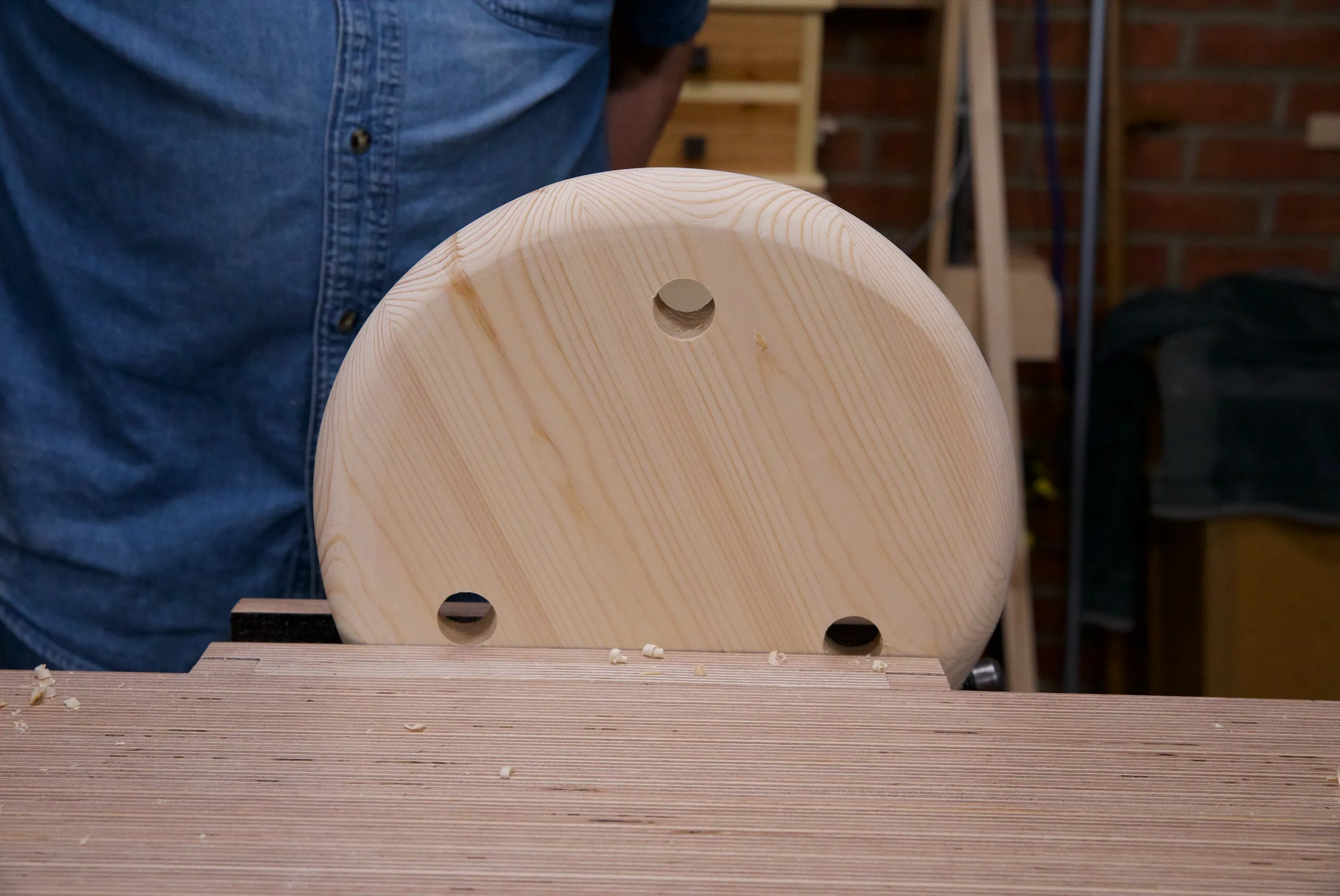 All three holes bored