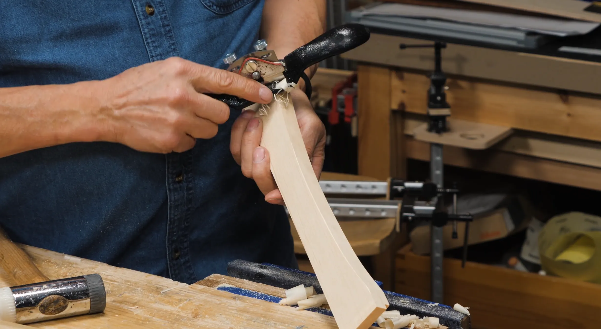 Take off the sharp corners with a pass of the spokeshave