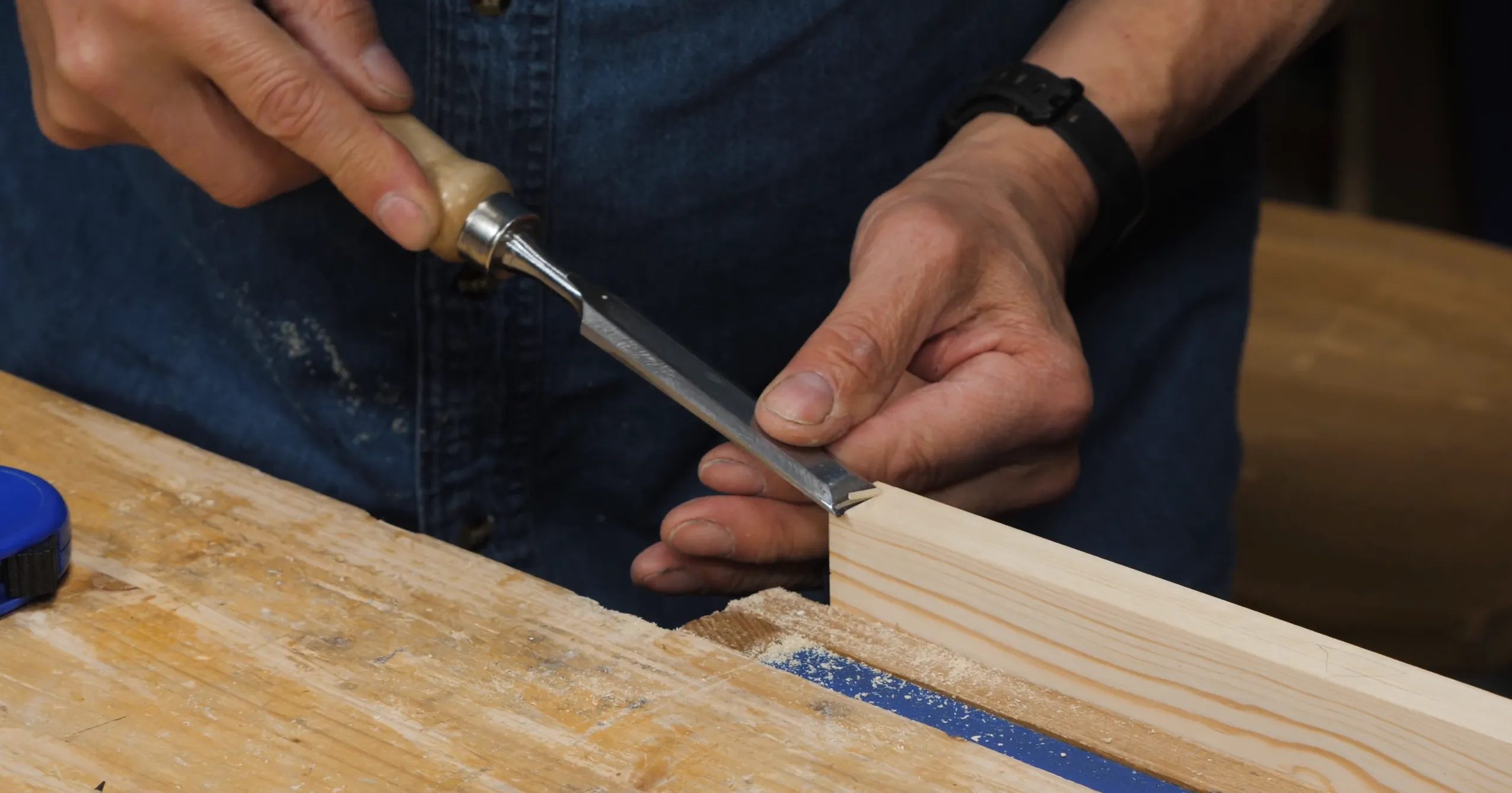 Create a step down before cutting the shoulder