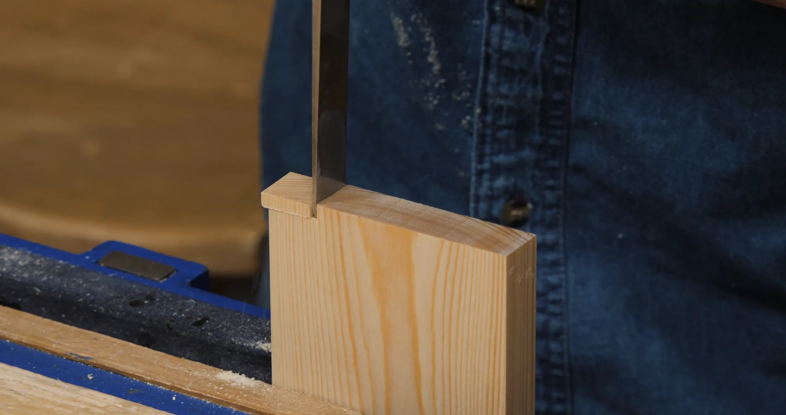 ...or simply split with a wide chisel